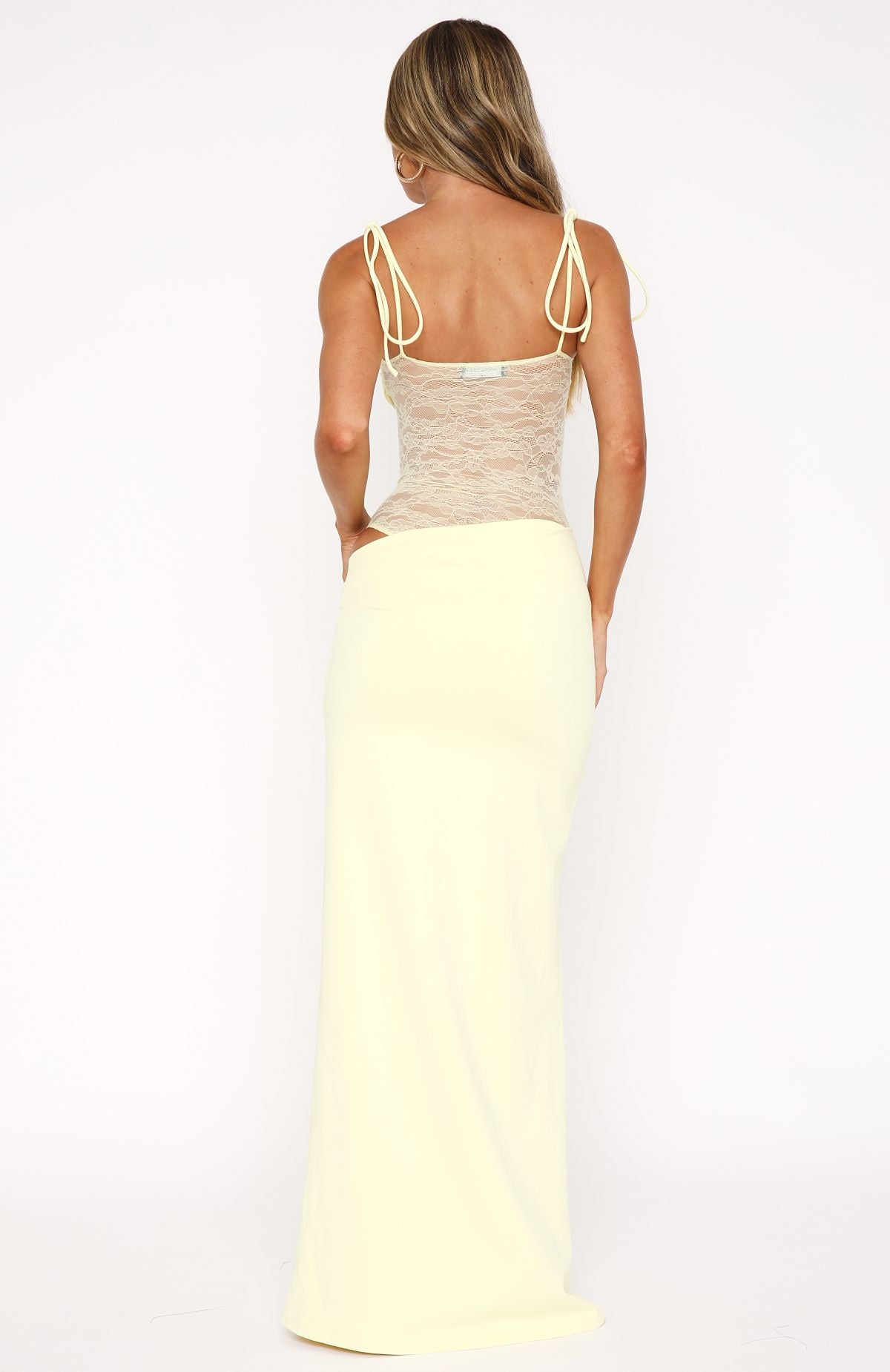 Ultimate Compliment Me Maxi Dress in Lemon