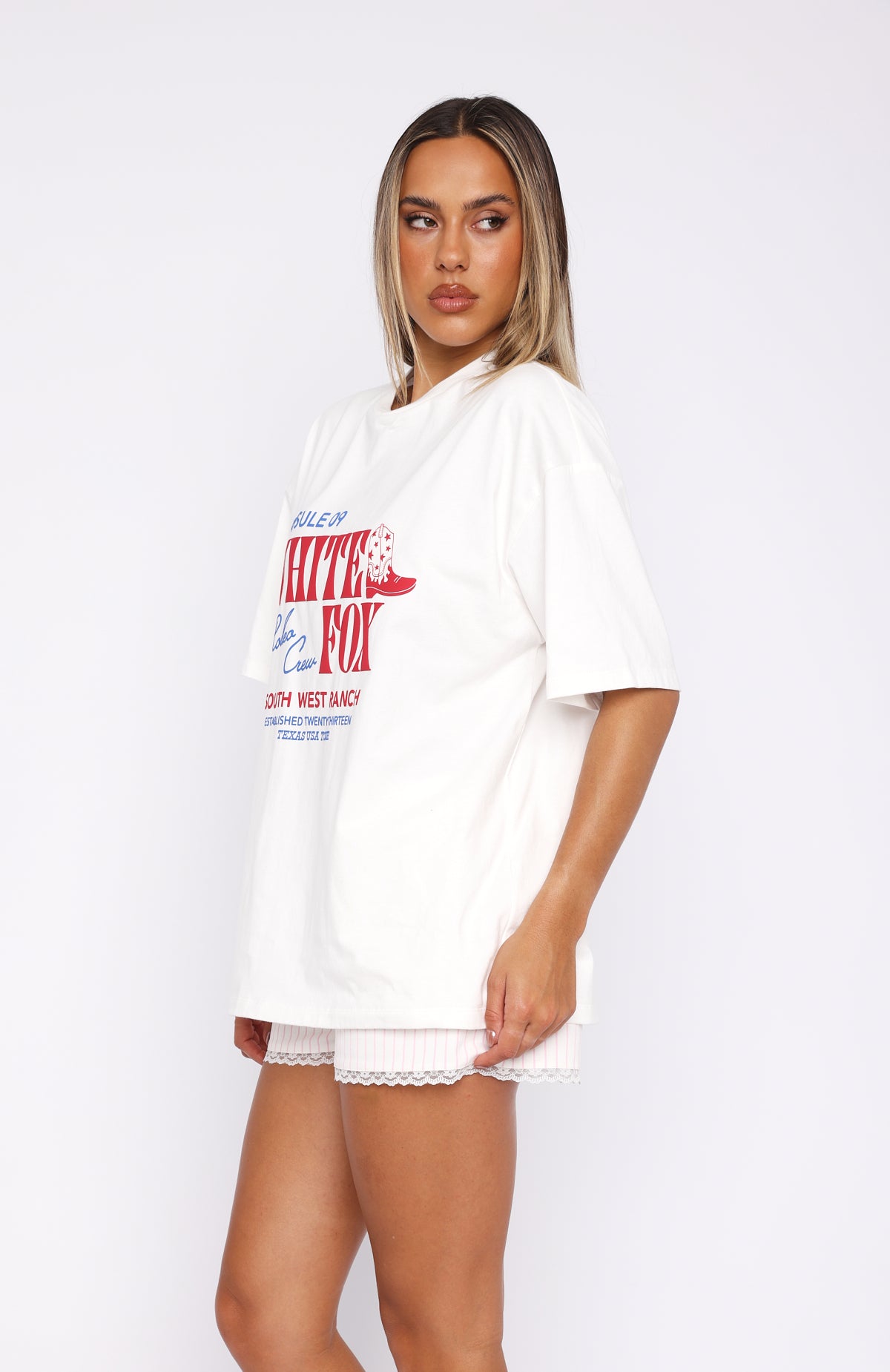 Premium Capsule 9 Rodeo Crew Oversized Tee - White