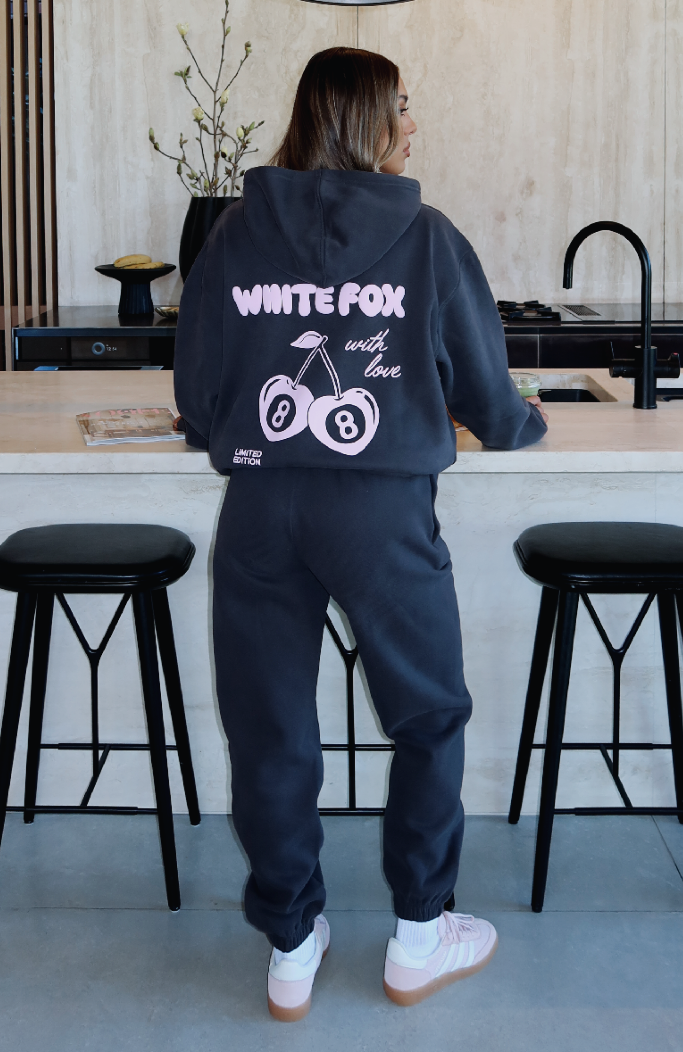 Premium With Love In The Moment Fleece Sweatpants - Charcoal | Ultimate Comfort