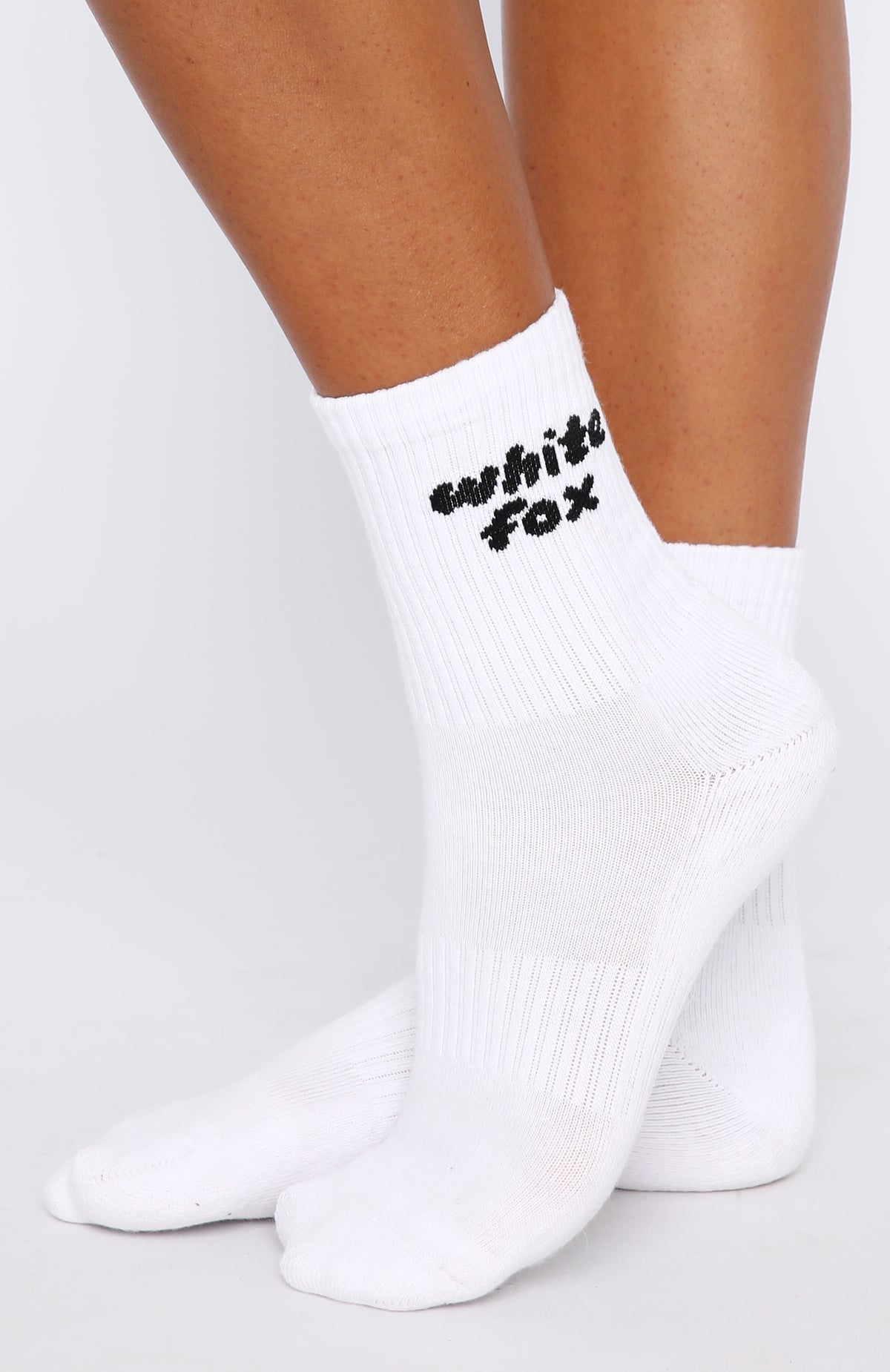 Premium Era 8 White Crew Socks