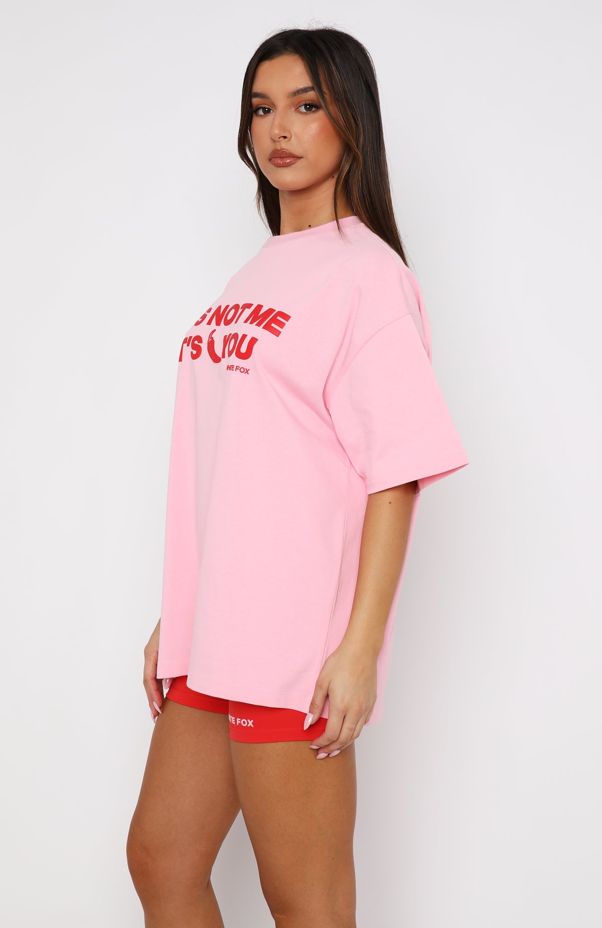 Ultimate Oversized Graphic Tee - 'It's Not Me It's You' in Pink