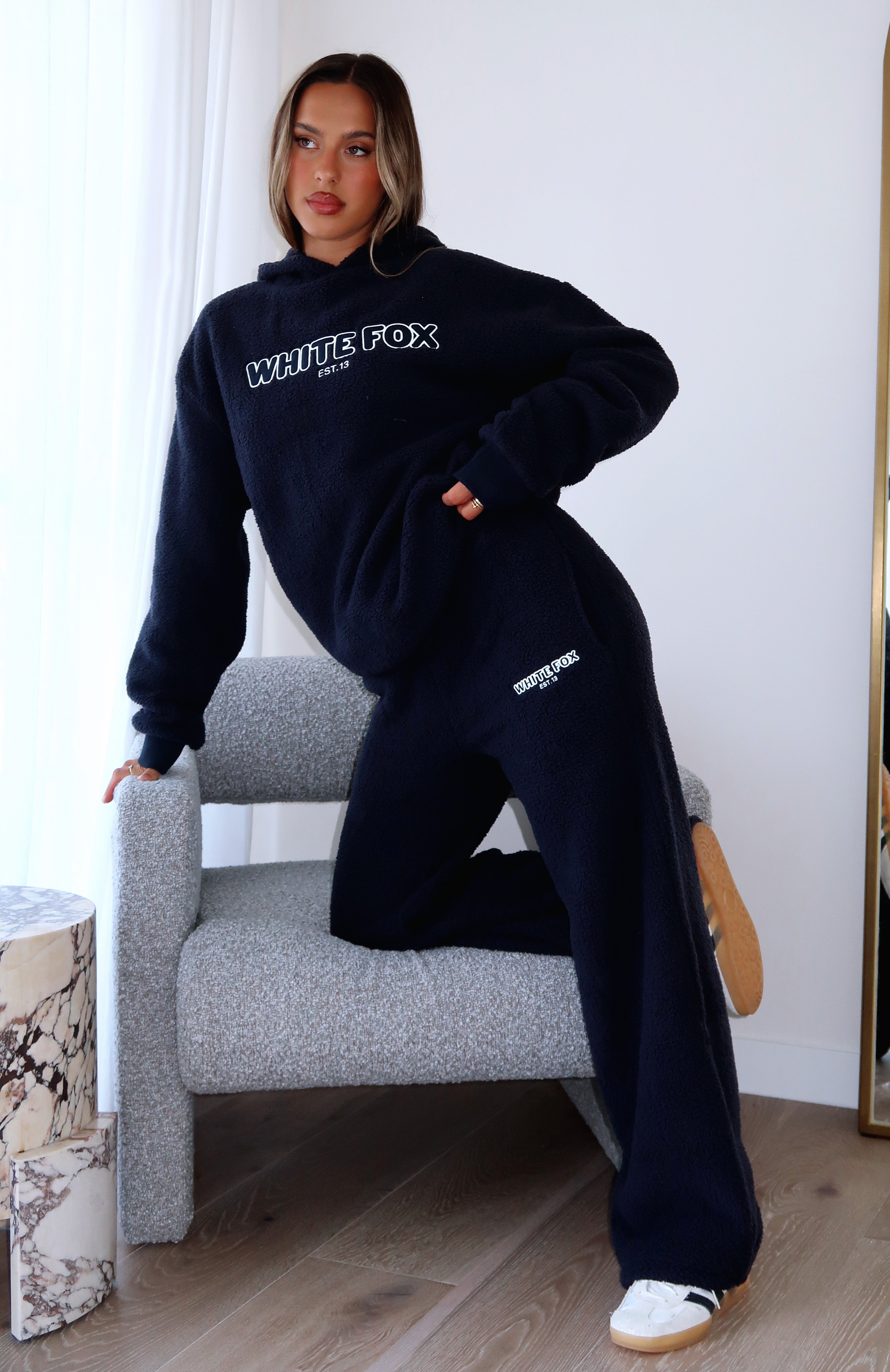 Premium Wide Leg Sweatpants - Navy | Ultimate Comfort