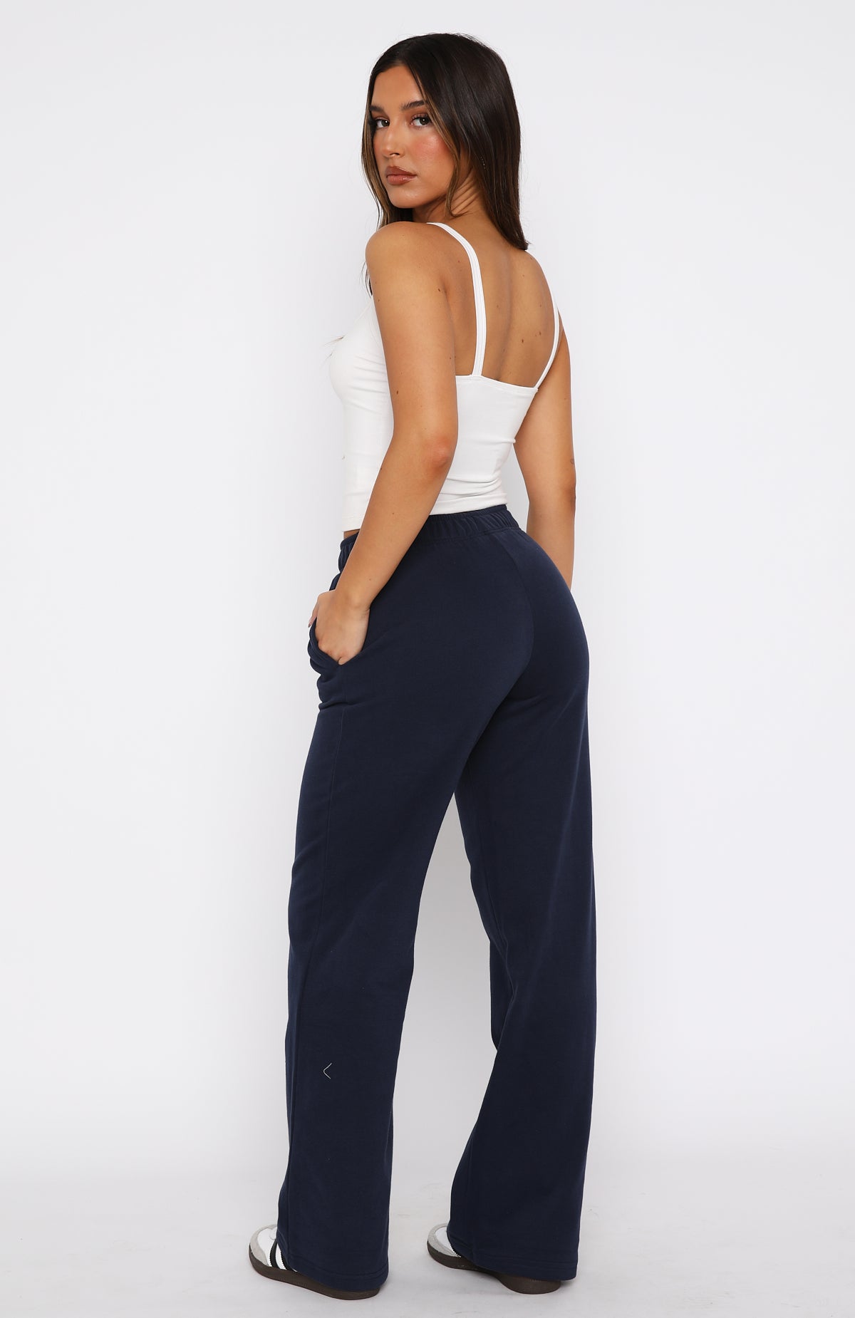 Ultimate Comfort Wide Leg Sweatpants - Navy