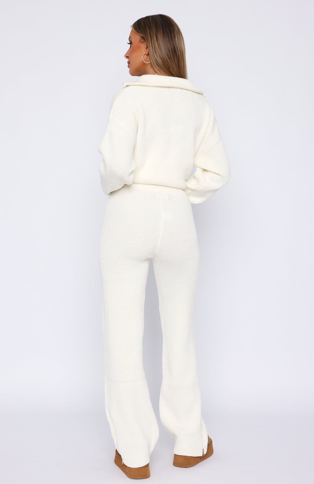 Premium Cozy Knit Pants in Cream - Ultimate Comfort & Style