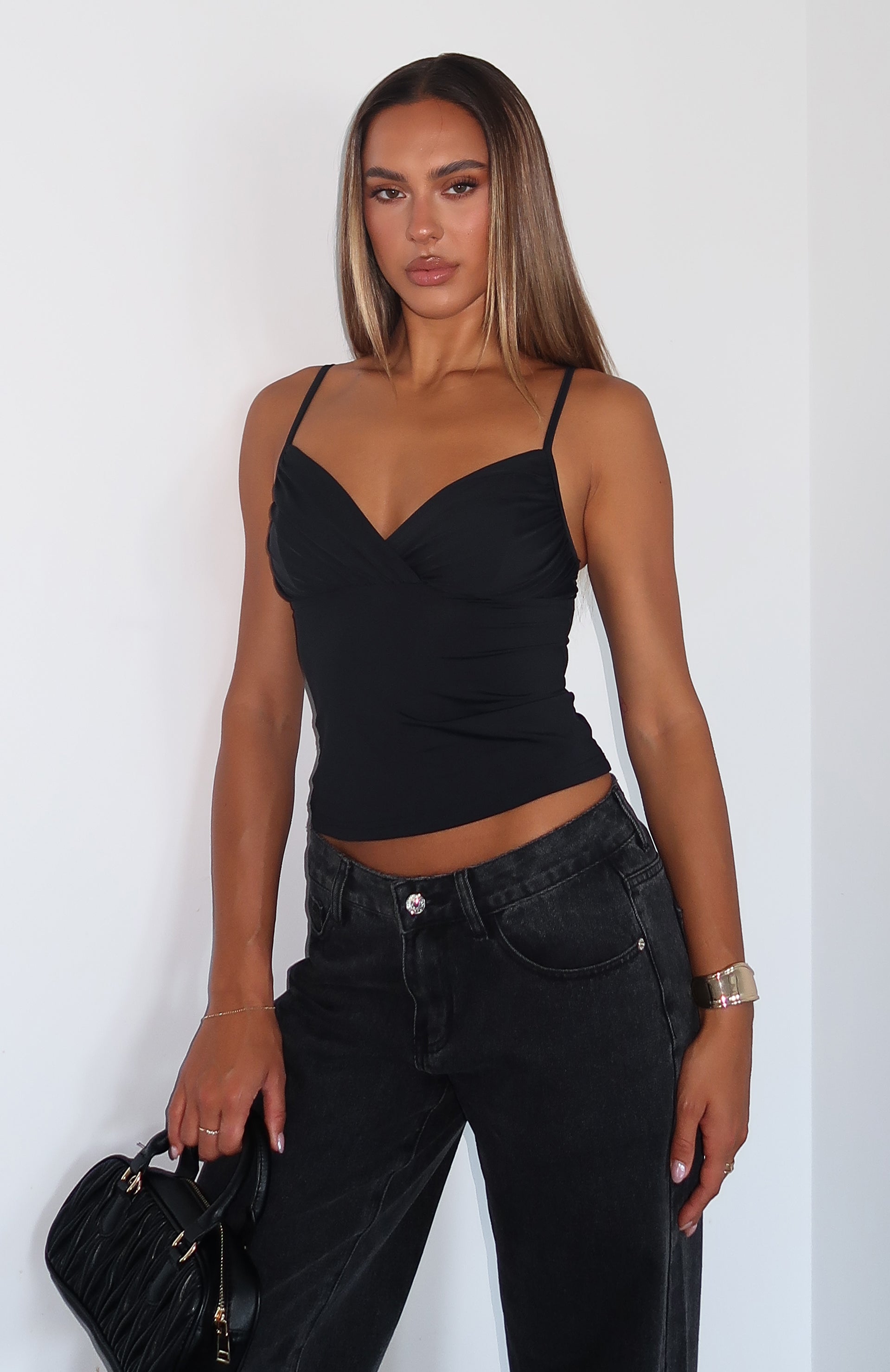 Ultimate Statement Cami Top - Sleek Black