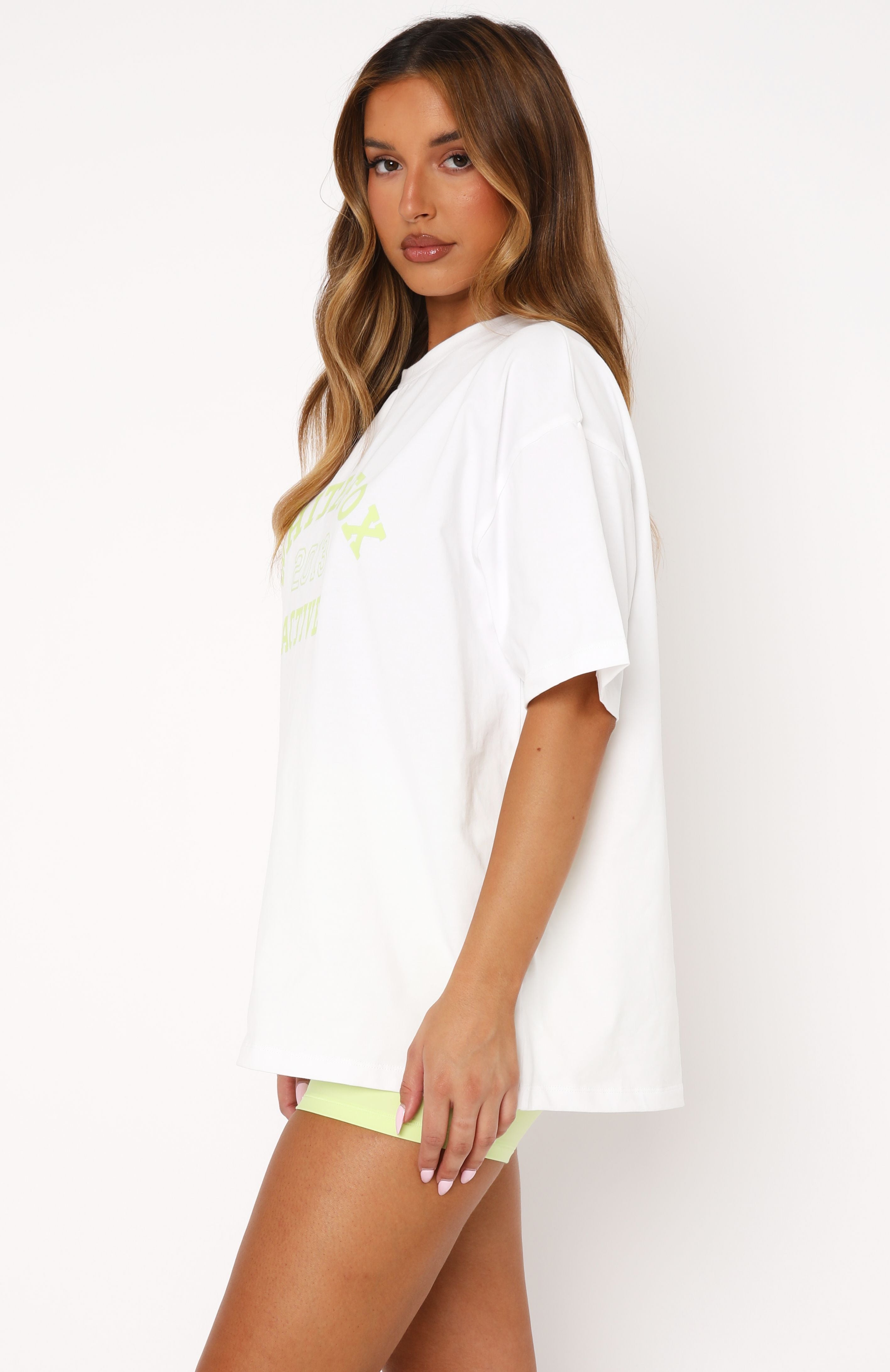 Ultimate Oversized Cotton Tee - White Fox Active