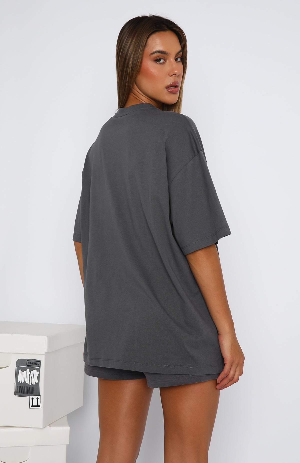 Premium Archive 6.0 Oversized Cotton Tee - Ash