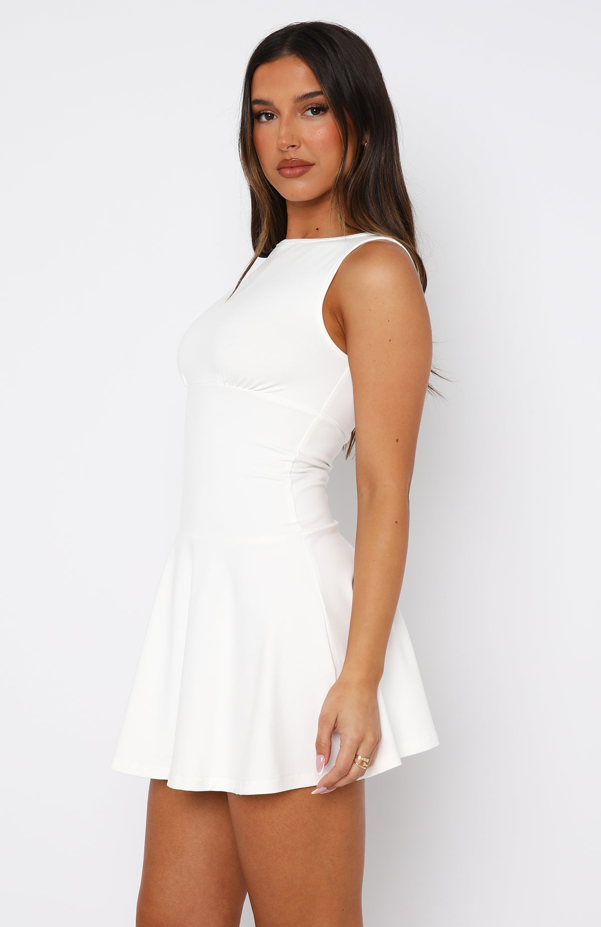 Premium Know What To Say Mini Dress - Ultimate White