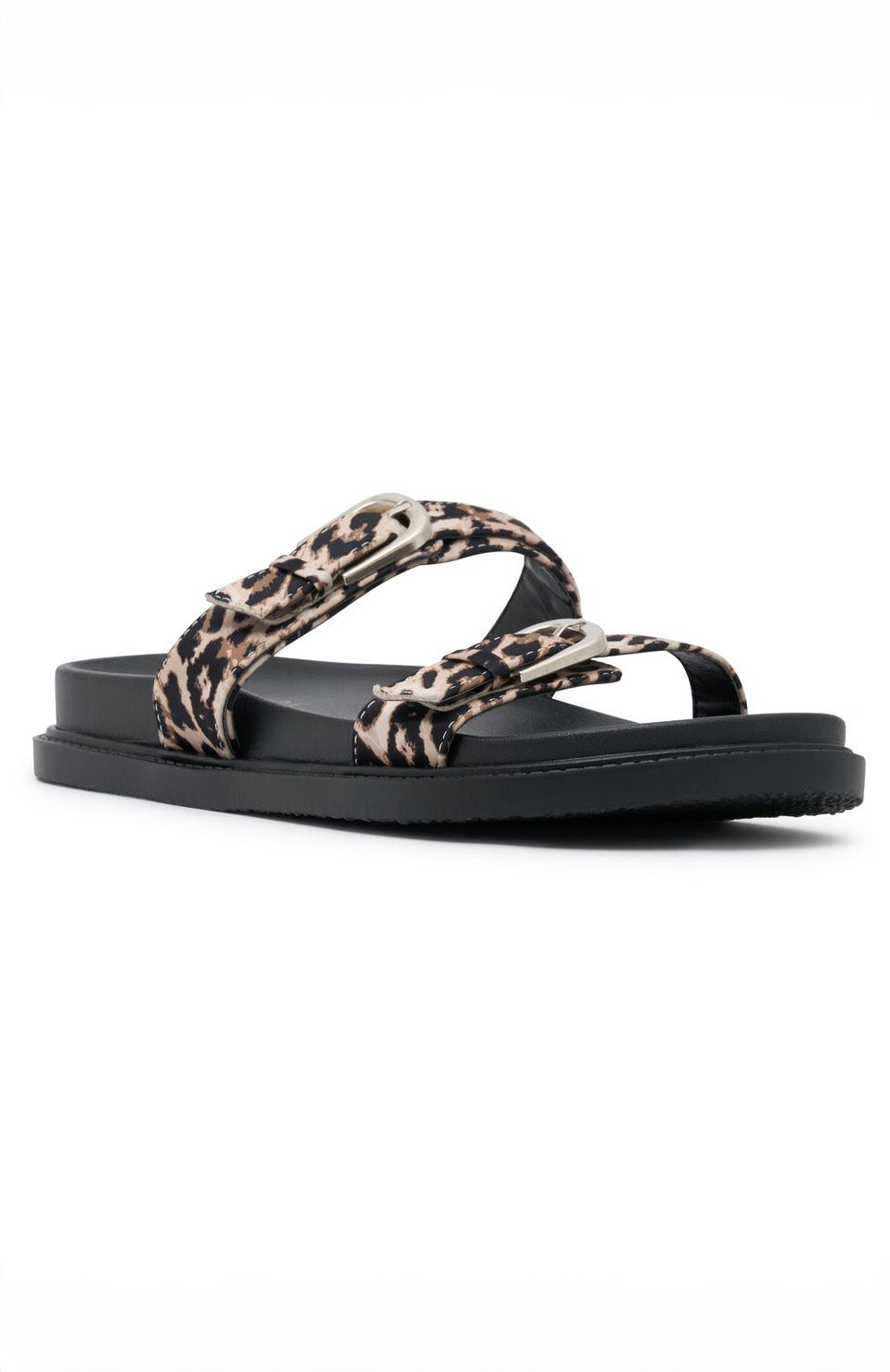 Premium Leopard Print Plot Twist Slides