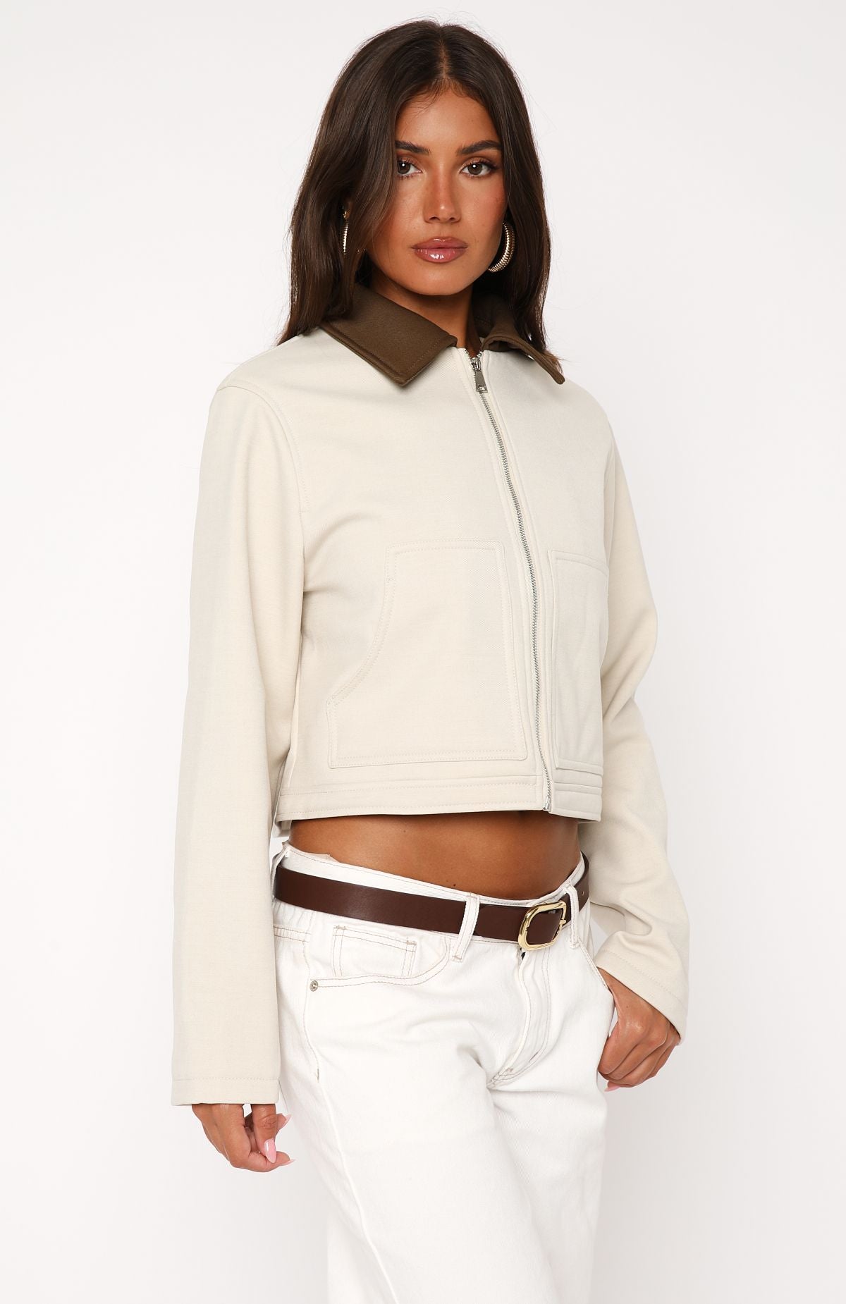 Premium You Told Me Jacket - Beige