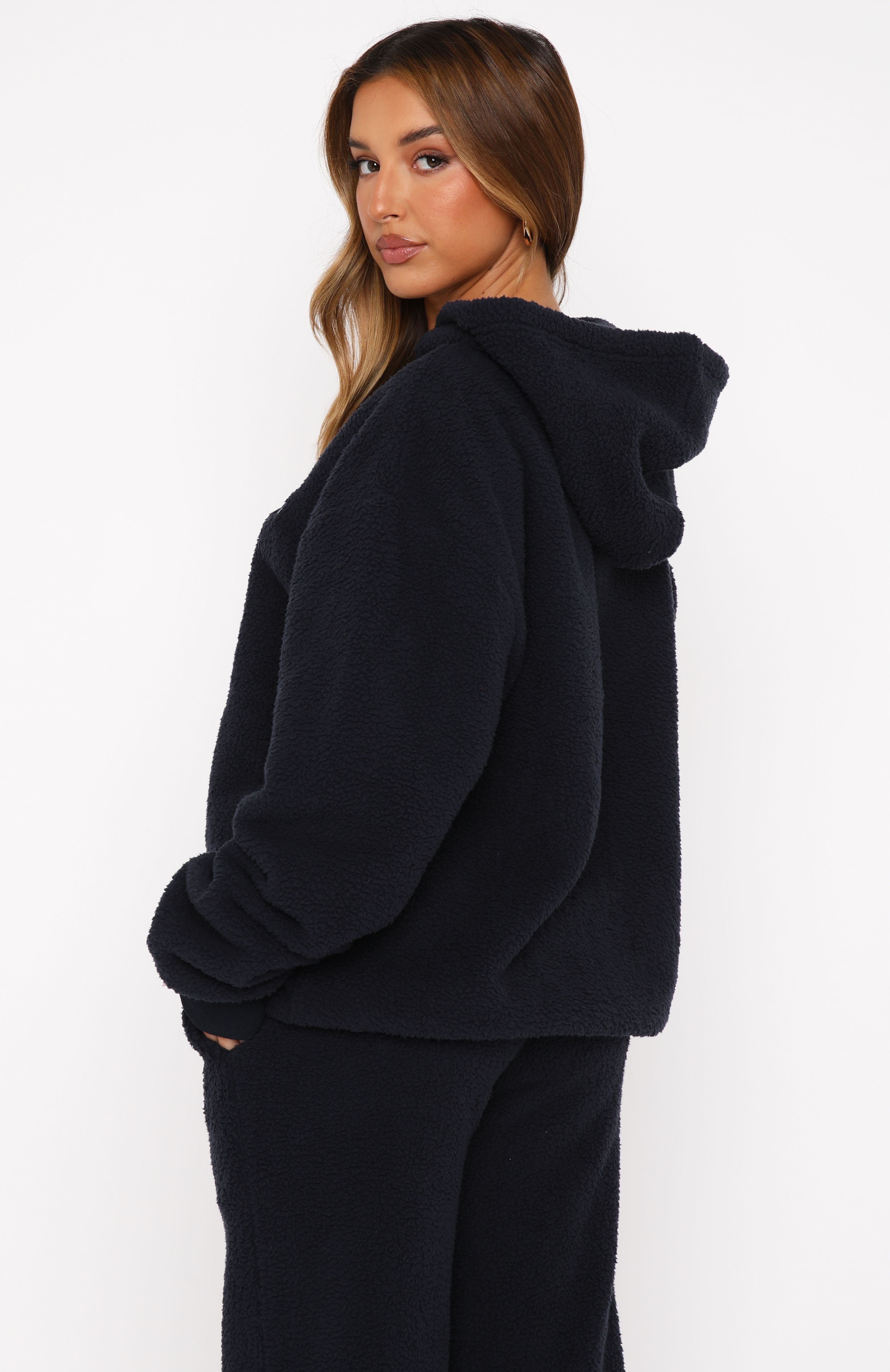 Ultimate Comfort Don't Lose Me Oversized Hoodie - Navy