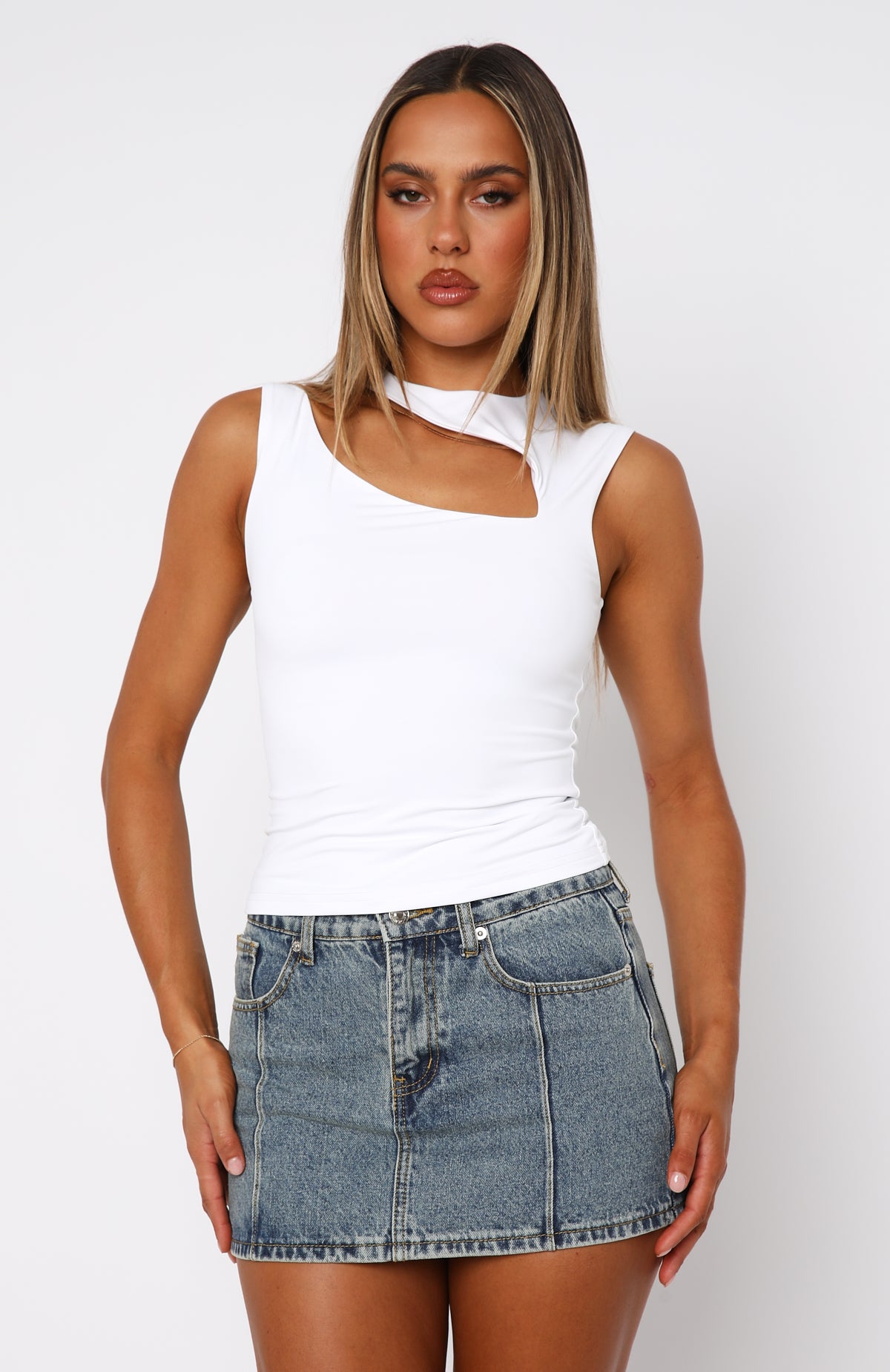 Ultimate Hypnotised Tank Top - White