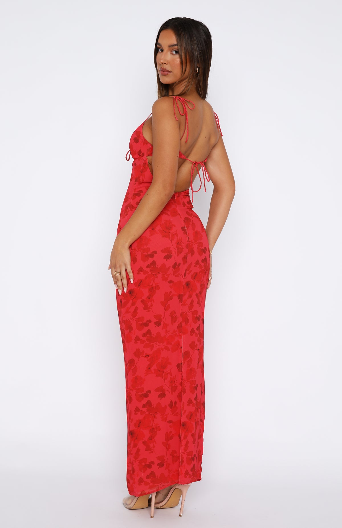 Ultimate Raspberry Maxi Dress - Premium Backless Design