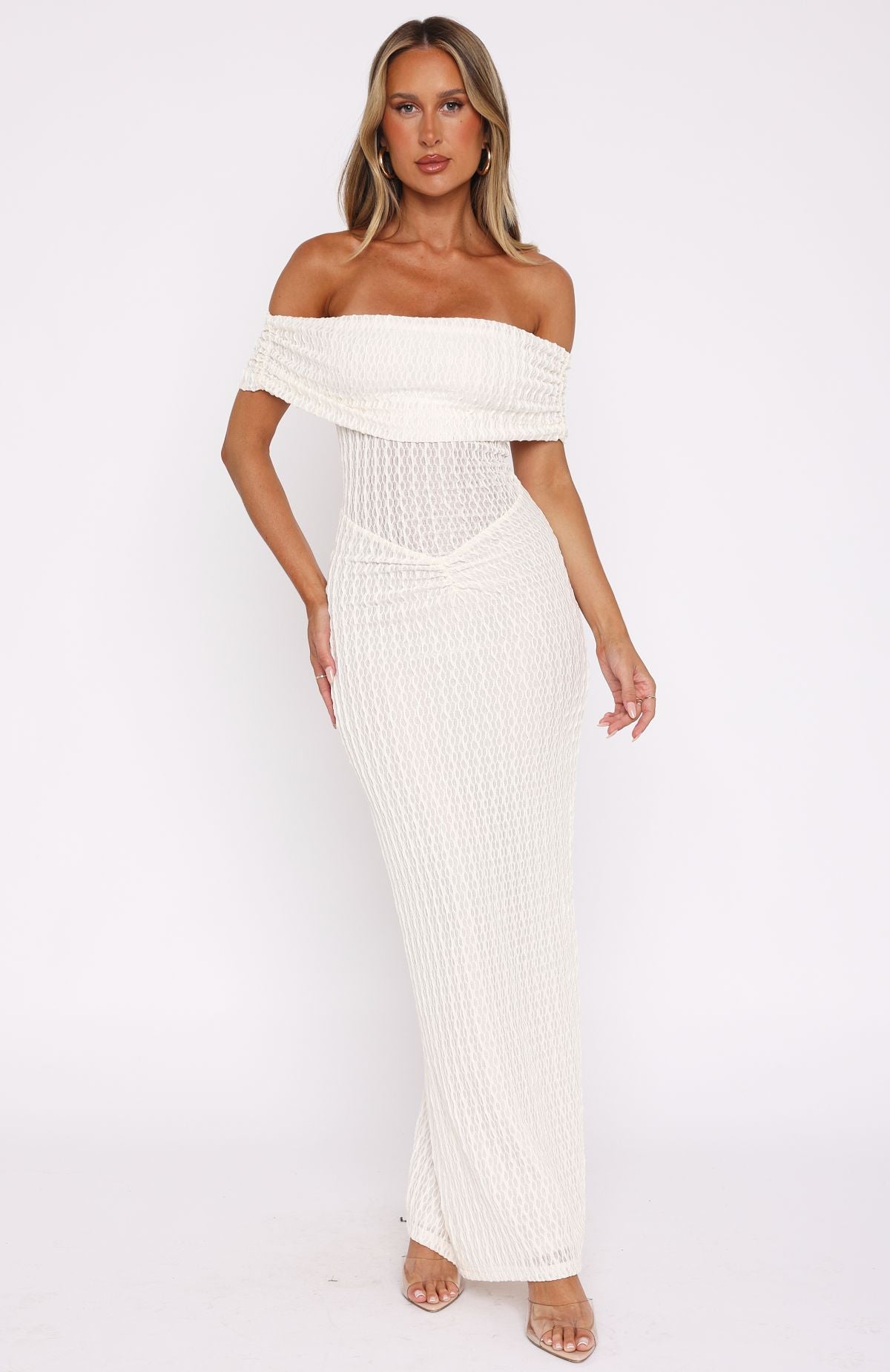 Premium Unwritten Chapters Maxi Dress - Off White | Ultimate Elegance