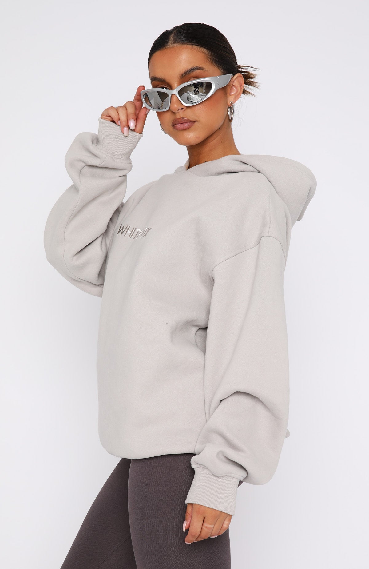 Premium Stay Lifted Oversized Hoodie - Moon