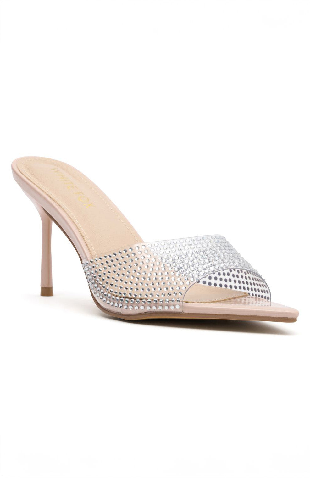 Premium Nude Patent Diamante Heels - Ultimate Style Upgrade