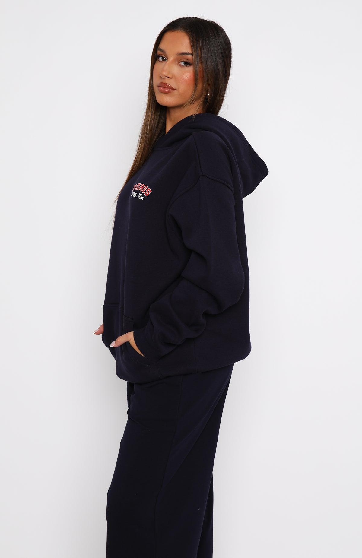 Premium Team Paris Oversized Hoodie Navy | Ultimate Comfort & Style