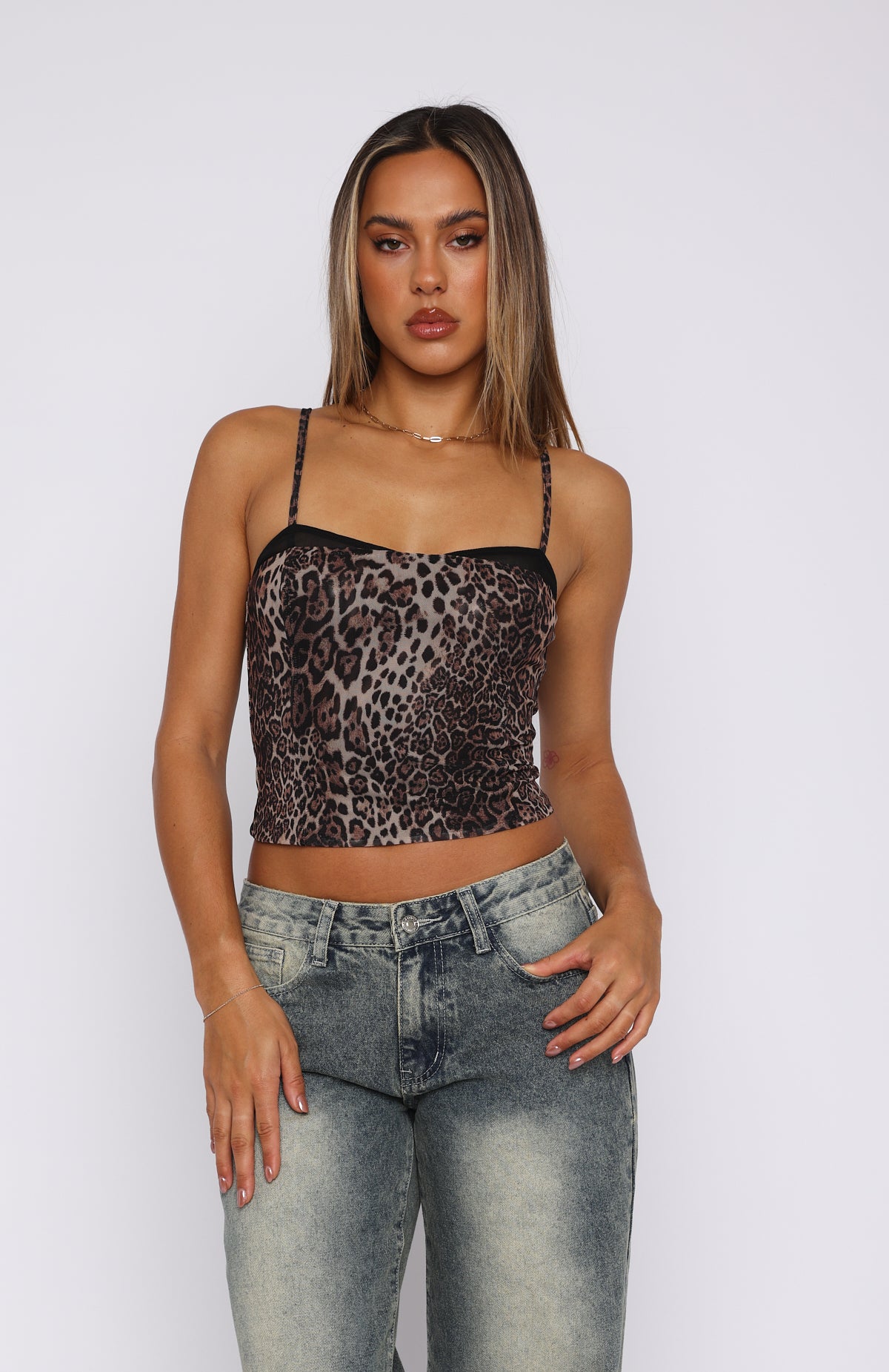 Ultimate Leopard Mesh Bustier - Wild & Free