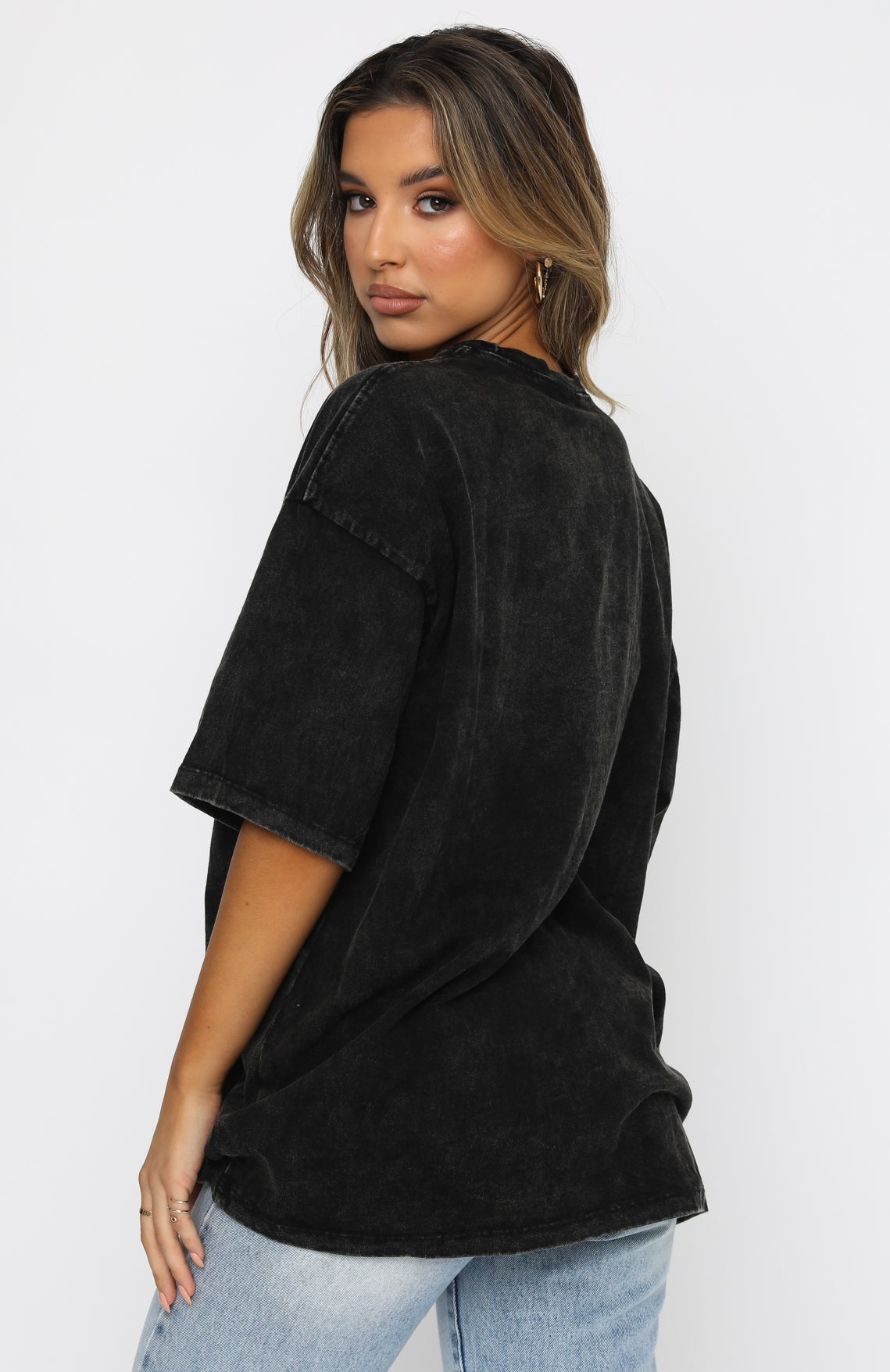 Premium Dare To Dream Oversized Tee - Acid Black