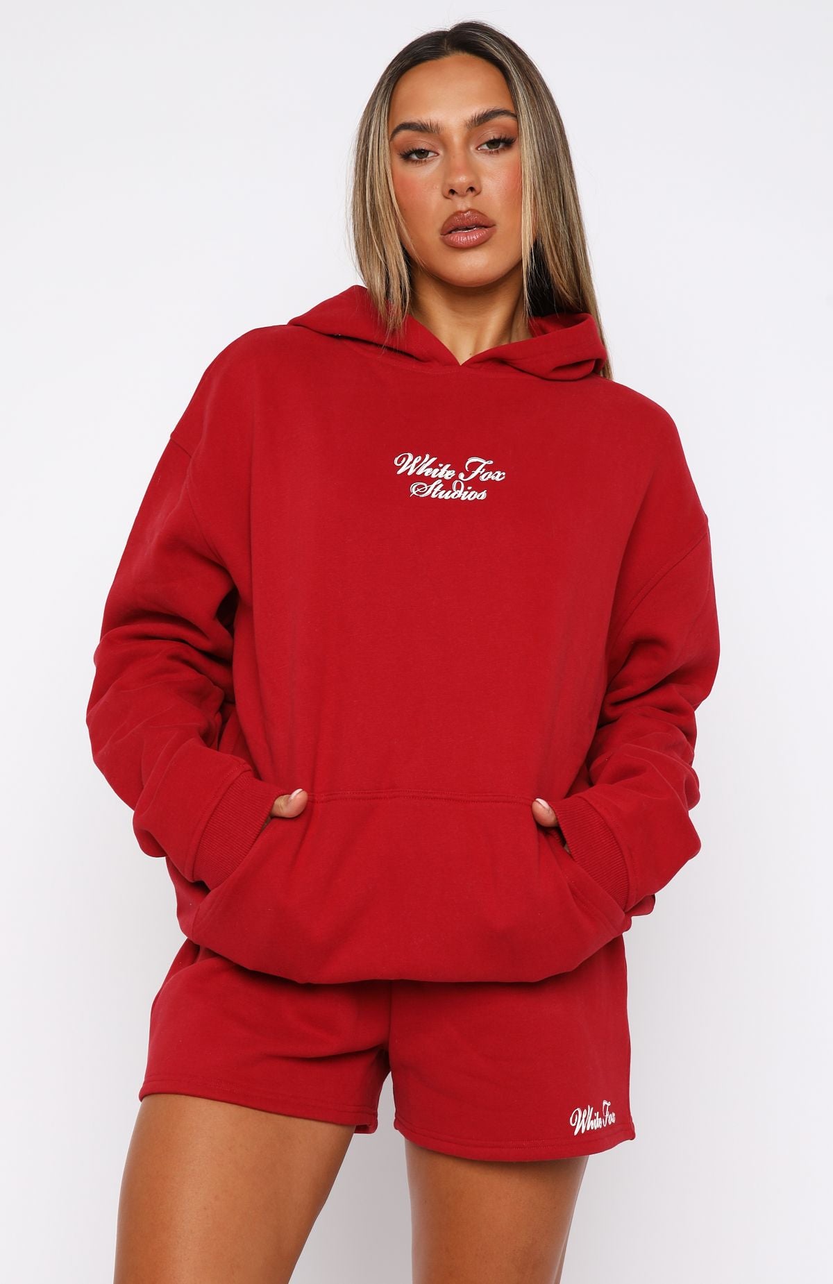 Premium 13th Avenue Oversized Hoodie - Red