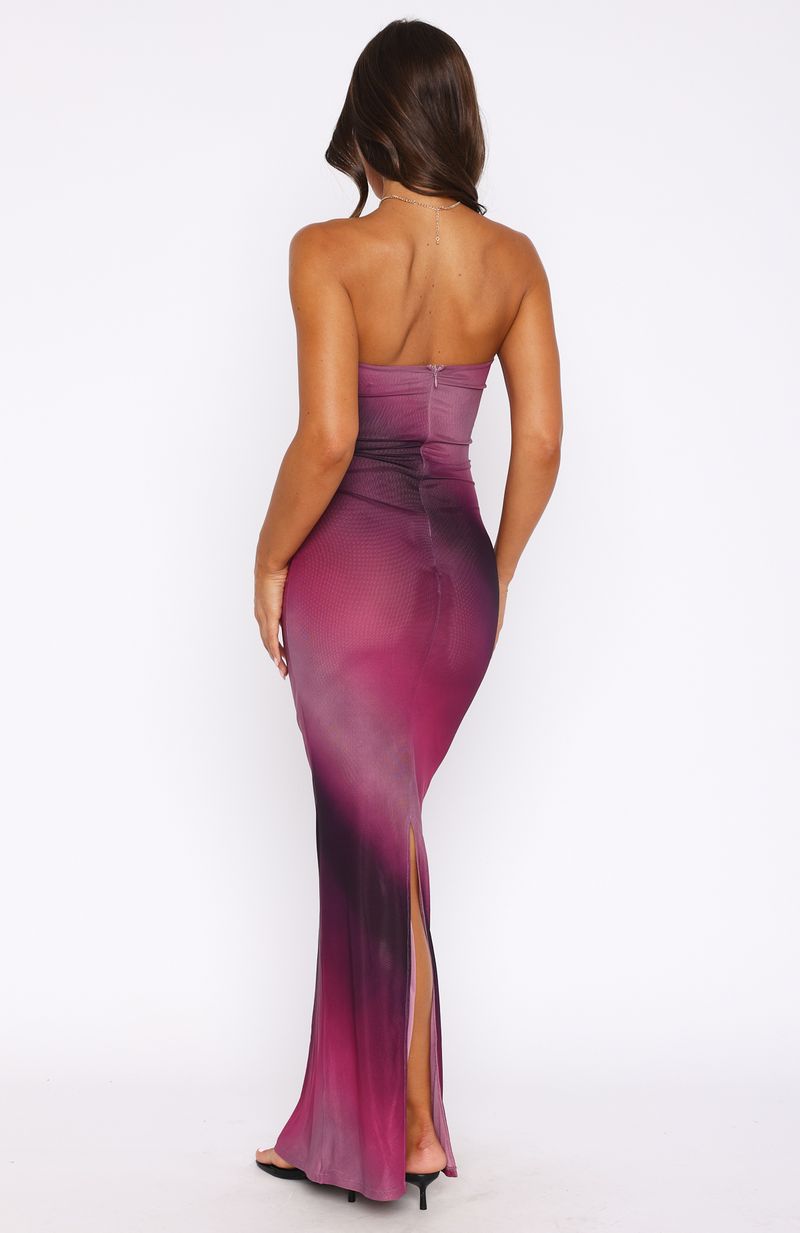 Ultimate On A Trip Maxi Dress - Boysenberry Ripple Elegance