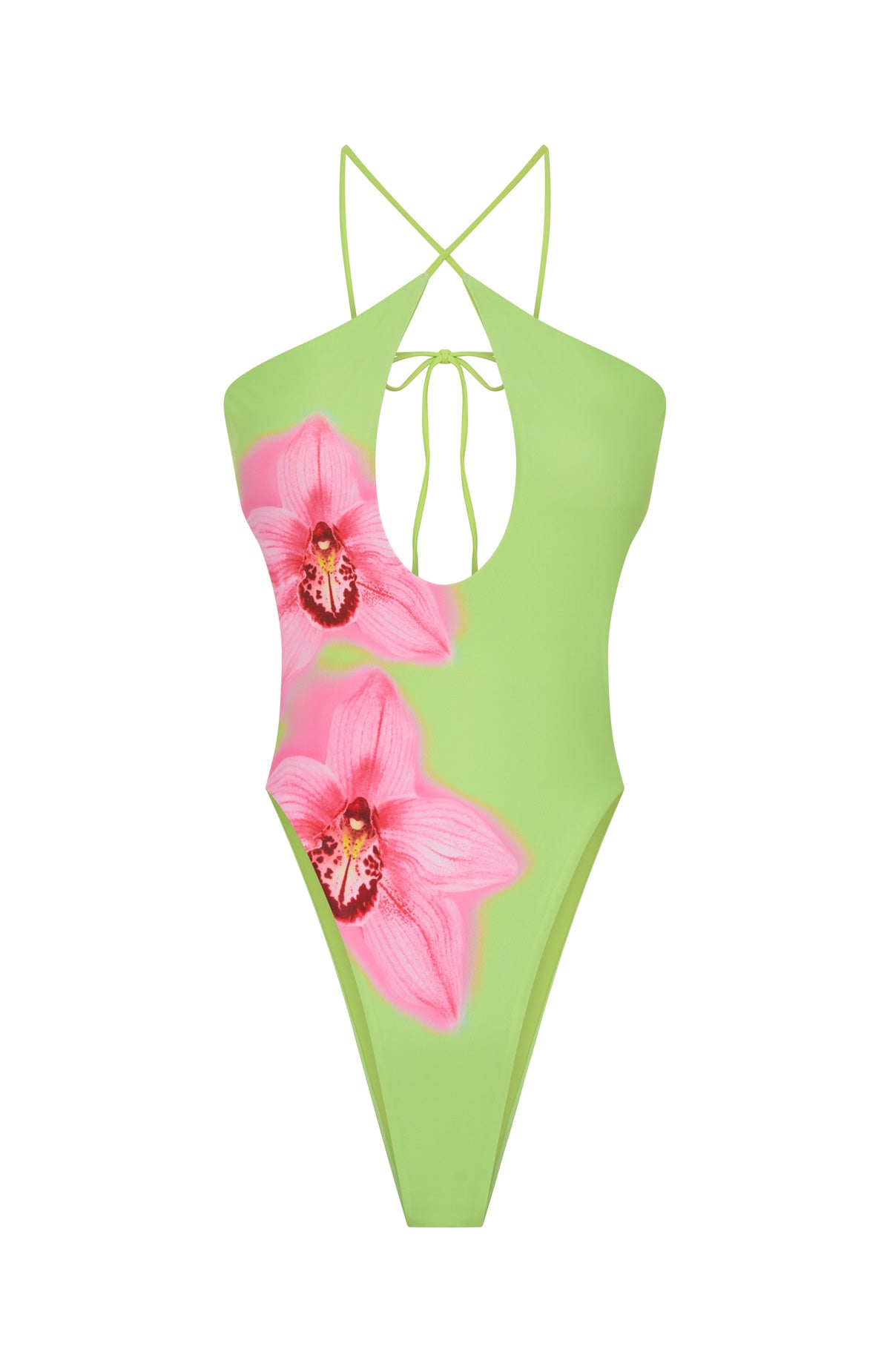 Premium Colombia One Piece Swimsuit - Lime Breeze