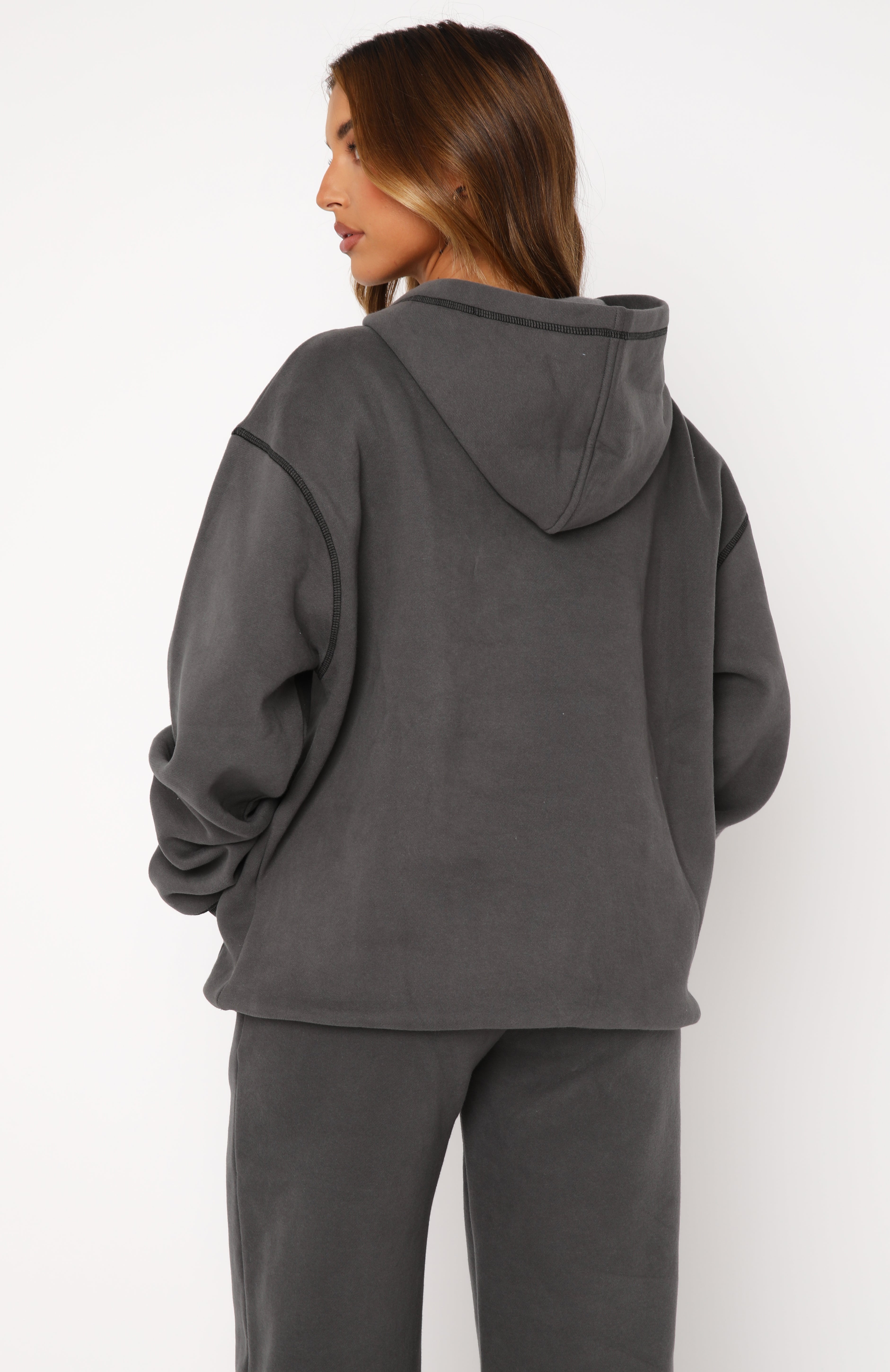 Premium Oversized Fleece Hoodie - Charcoal | Ultimate Comfort