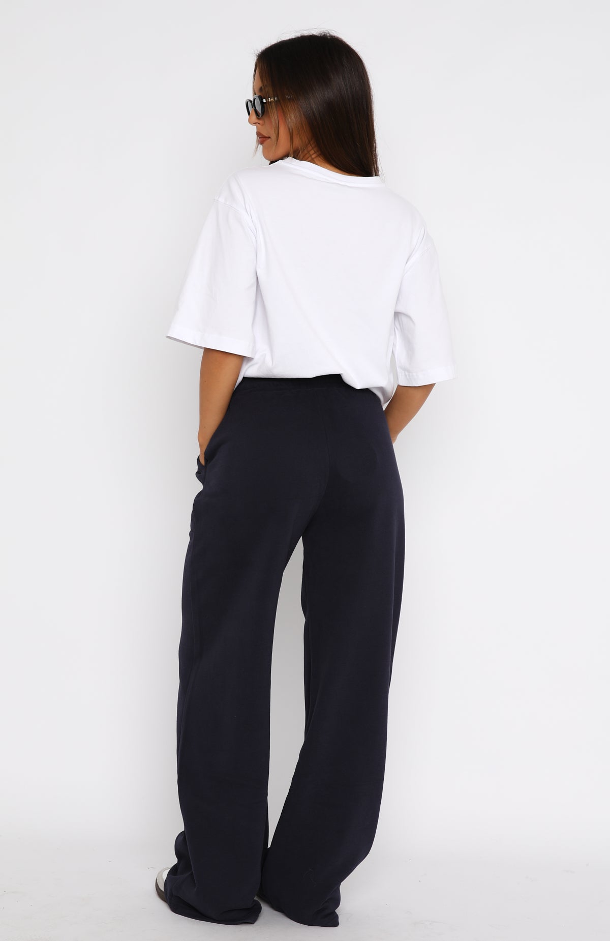 Ultimate Comfort Wide Leg Sweatpants - Navy Blue