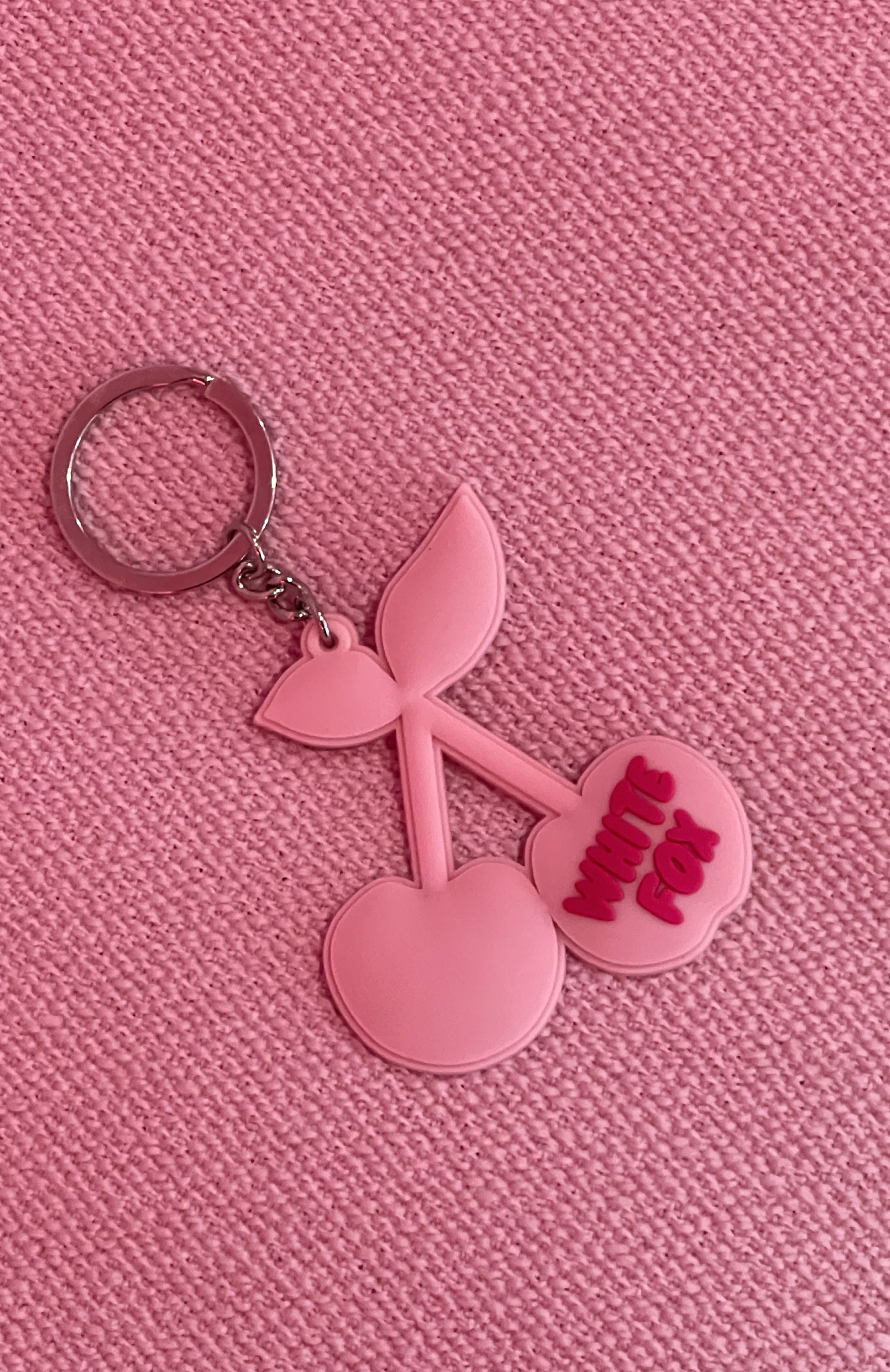 Premium Cherry On Top Keychain - Pink