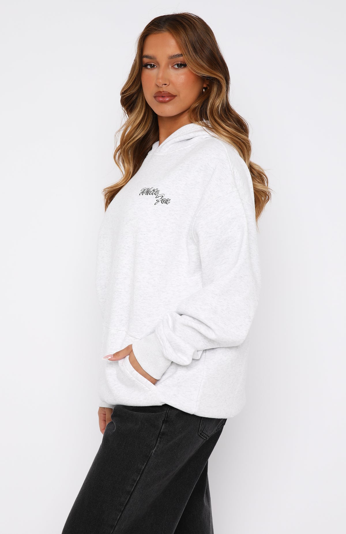 Ultimate Self Love Oversized Hoodie - Grey Marle