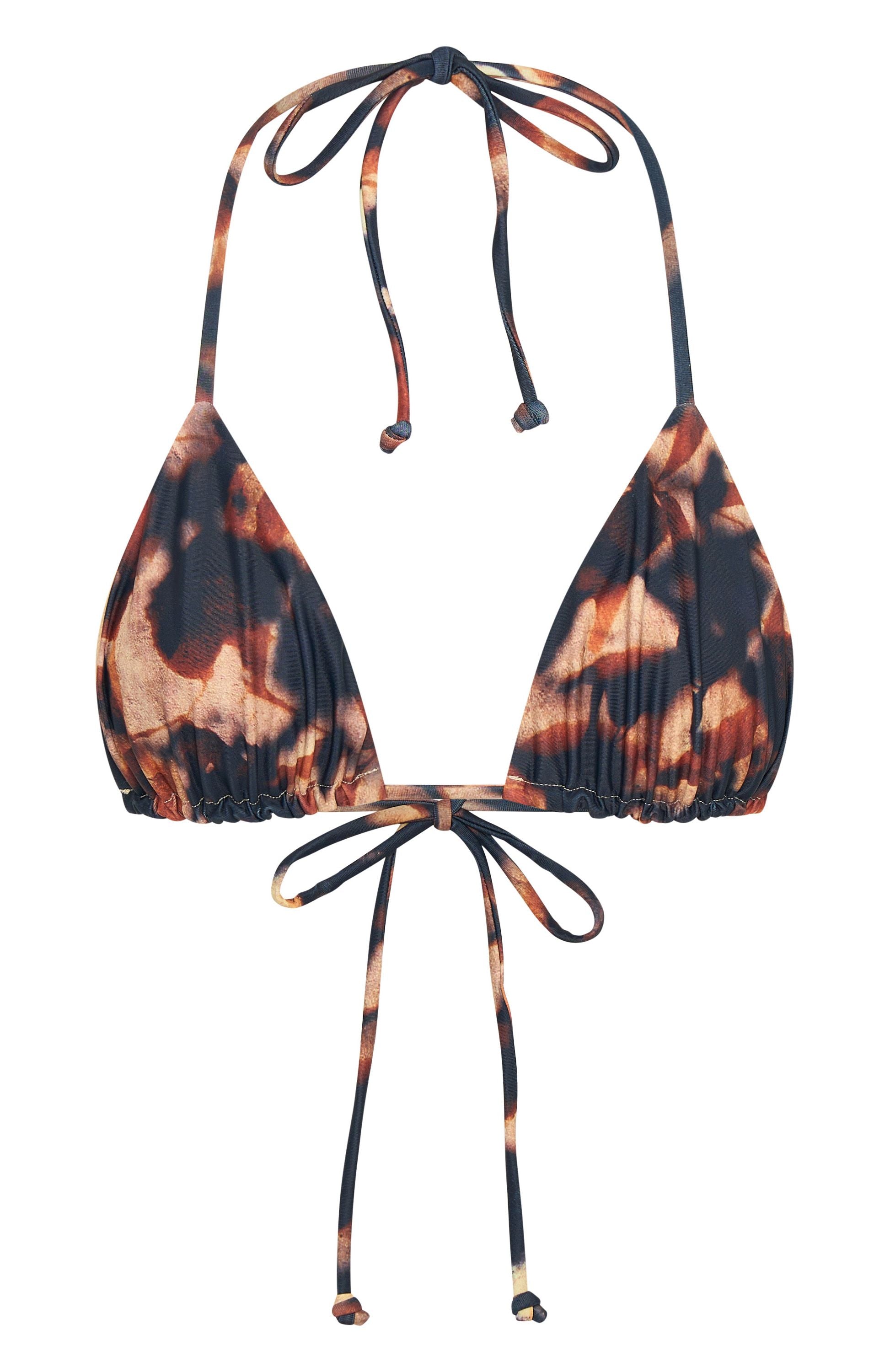 Premium Golden Hour Bikini Top - Autumn Leaves Collection