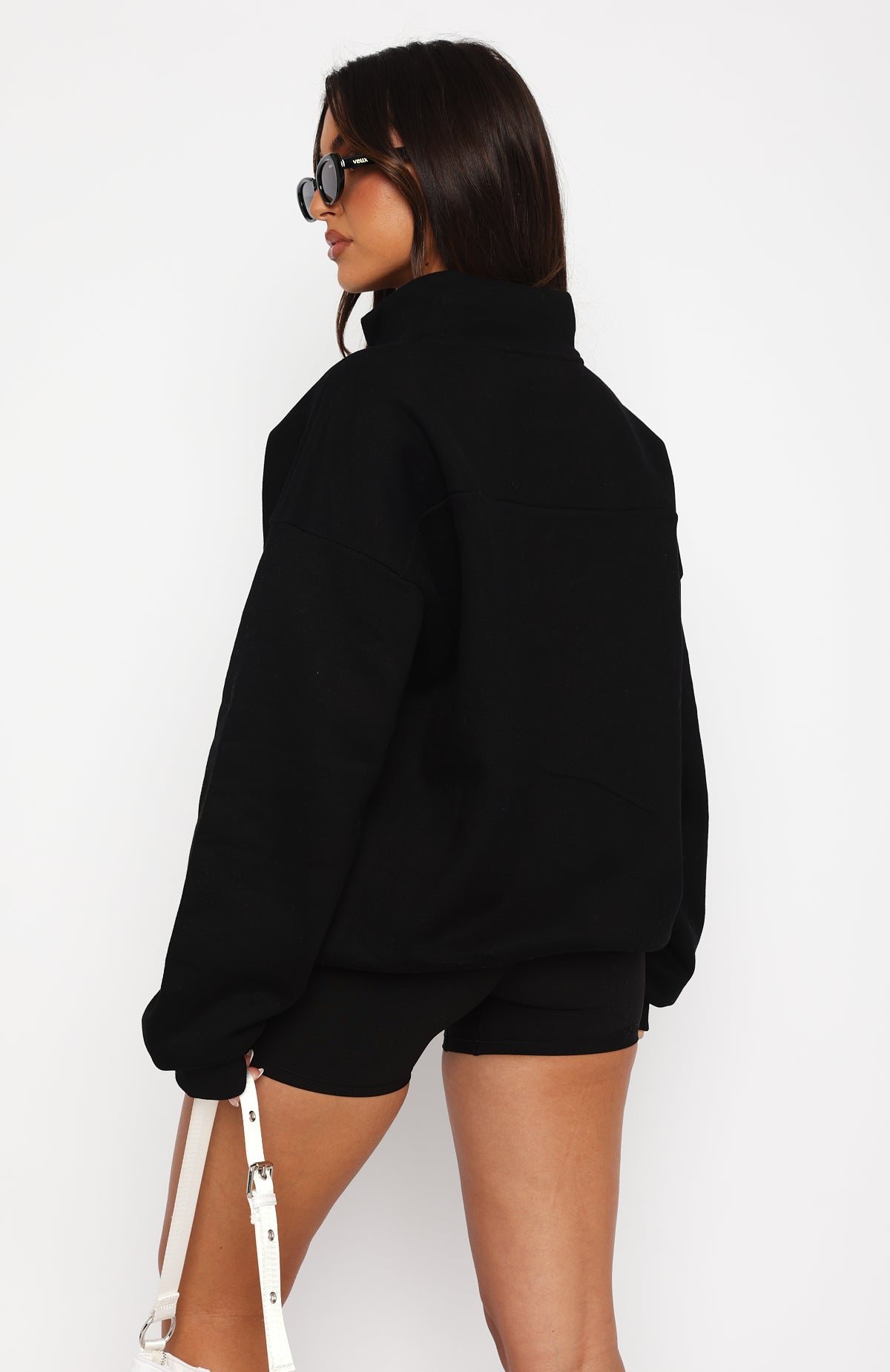 Premium Vintage Zip-Front Sweater - Ultimate Comfort in Black