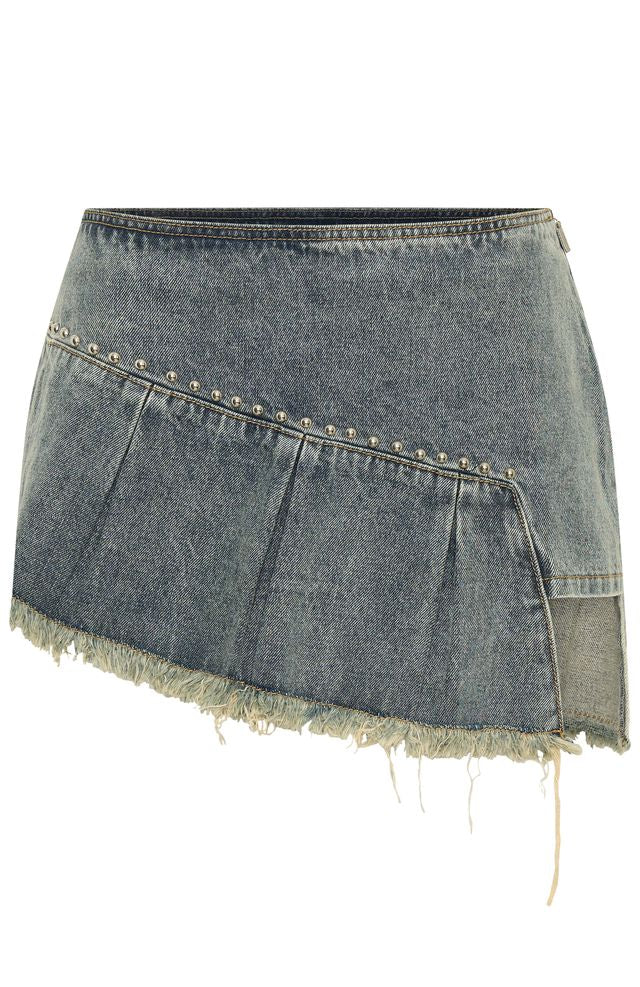 Ultimate Sweet & Sour Denim Mini Skirt - Sand Wash Edition