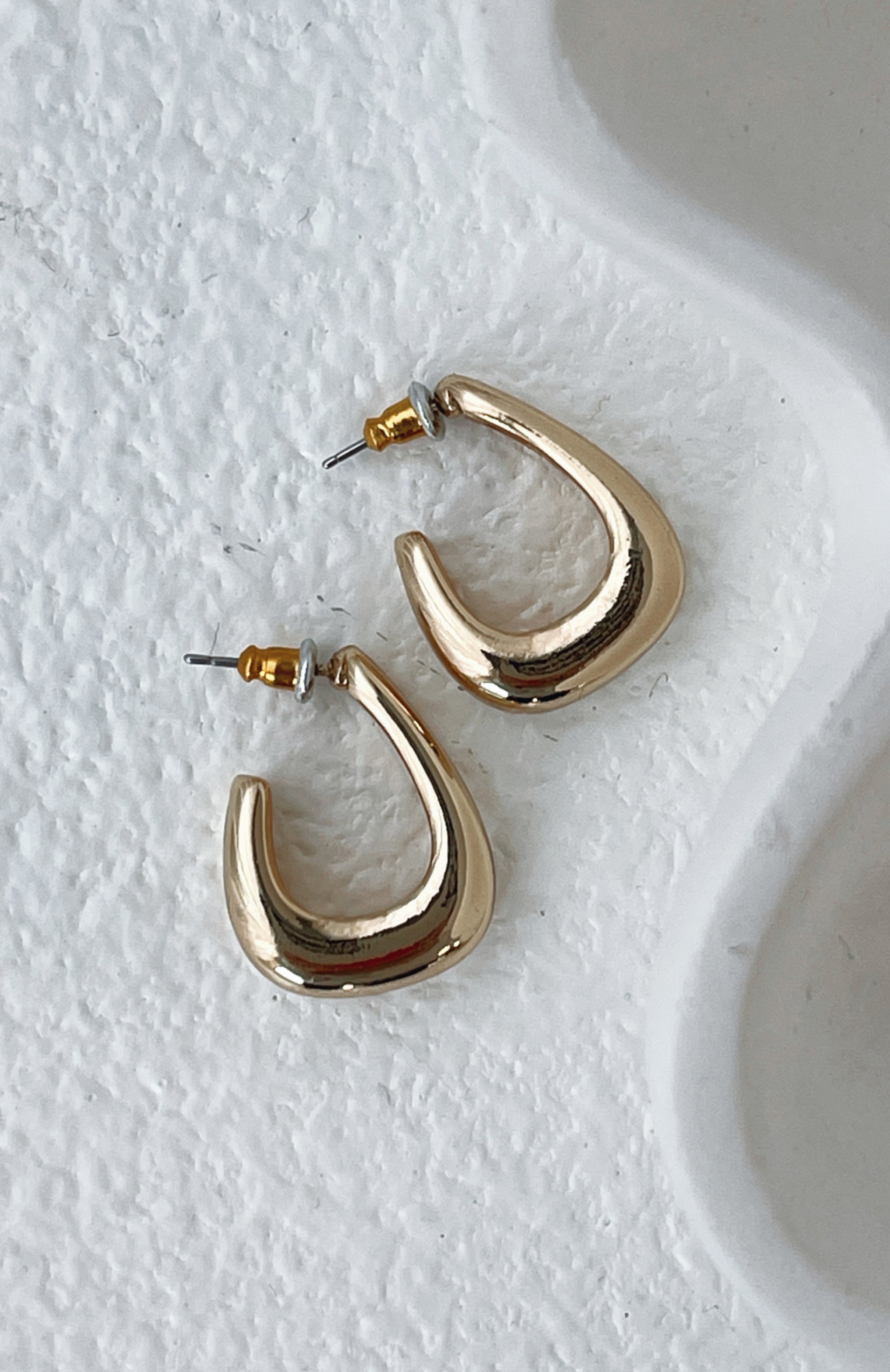 Premium Tish Gold Hoop Earrings