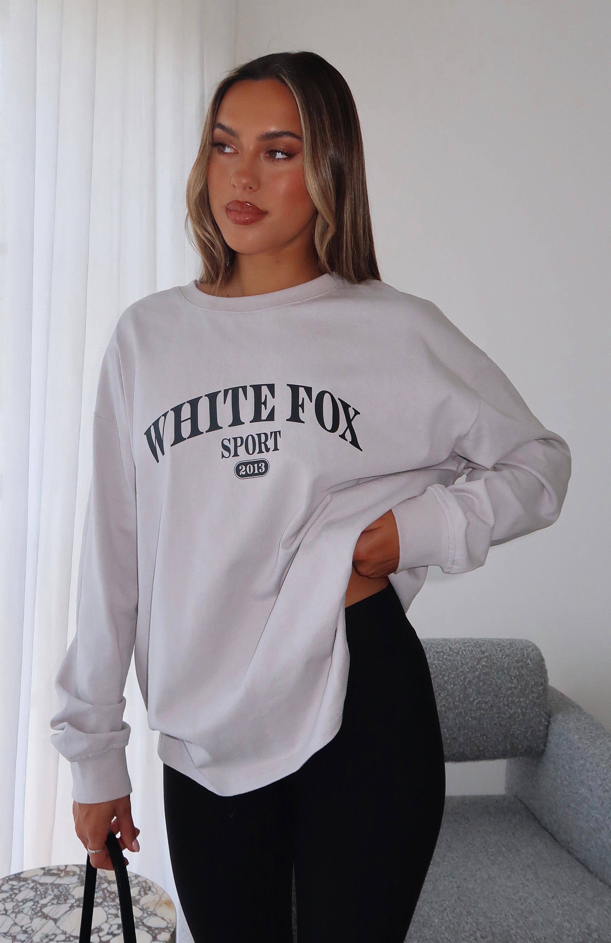 Premium Stand With You Oversized Long Sleeve Tee - Moon Edition