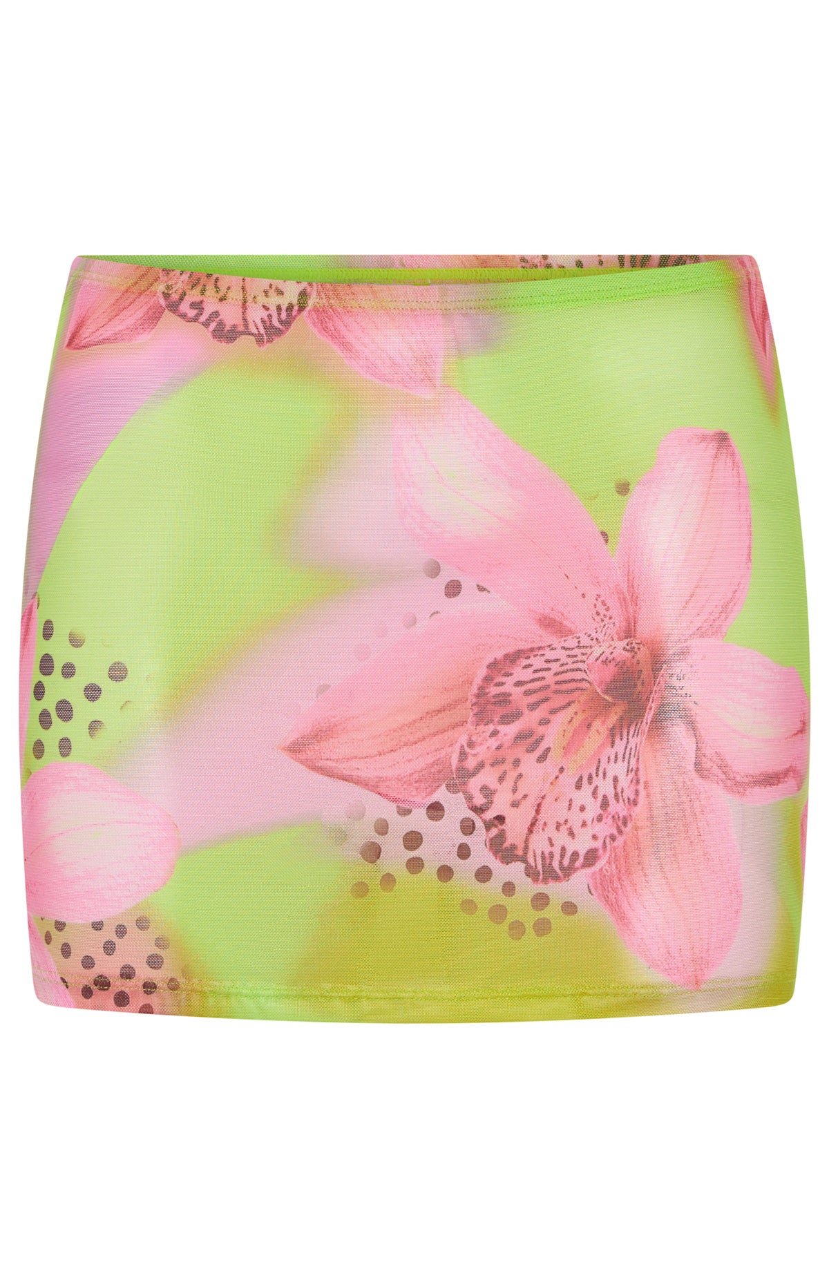 Premium Coastal Breeze Mini Skirt - Lime Tropics Edition