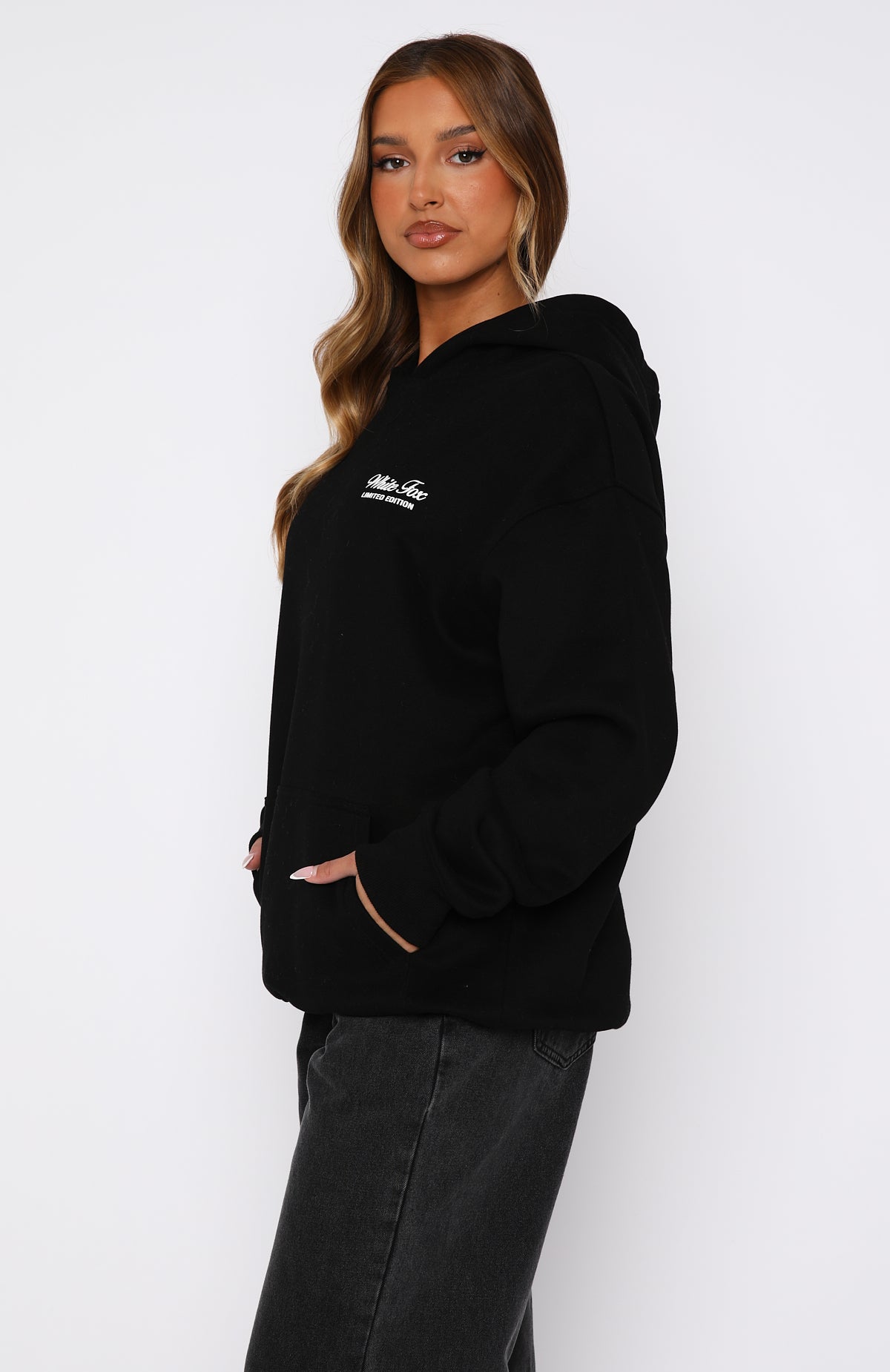 Premium Oversized Hoodie - Never Be Alone Black