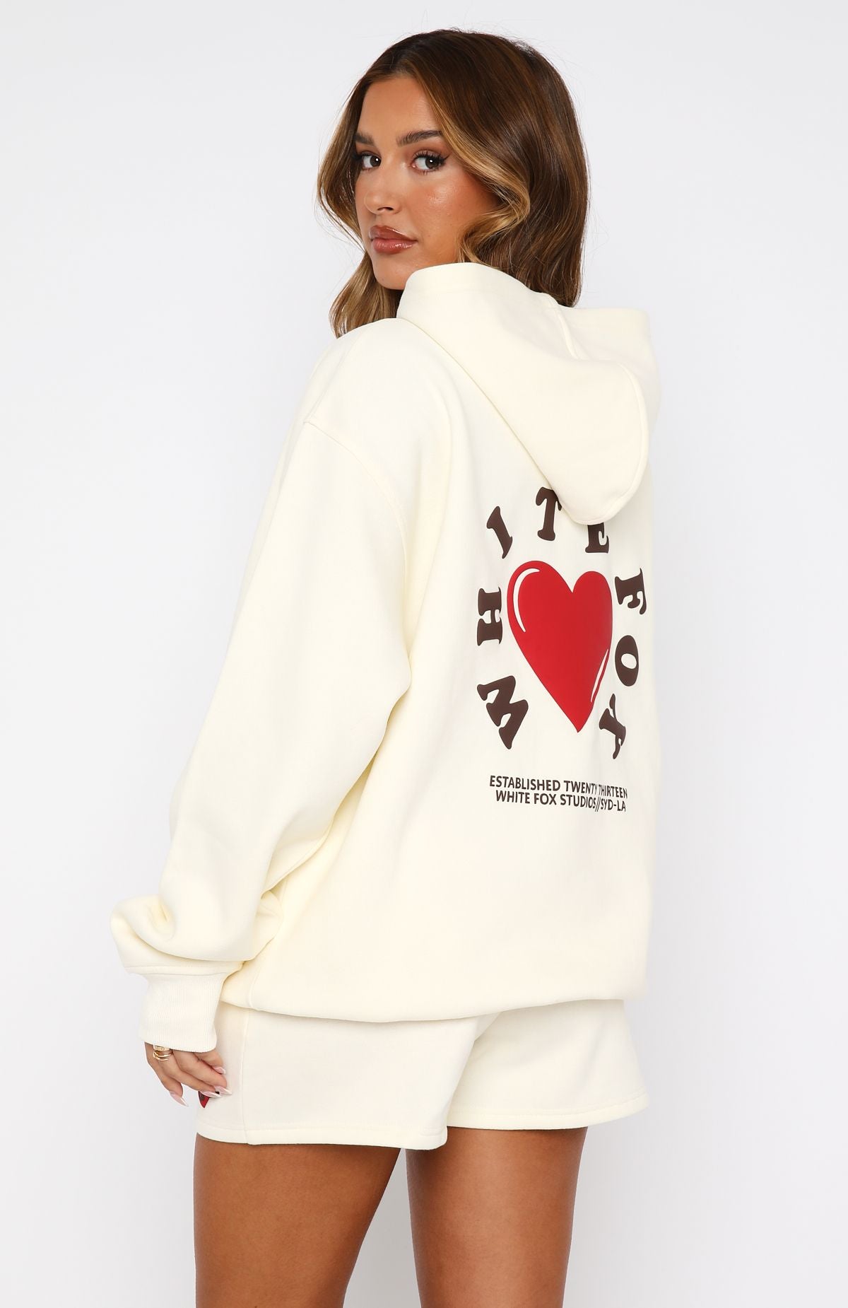 Premium We Don't Talk Anymore Oversized Hoodie - Ultimate Comfort in Cream