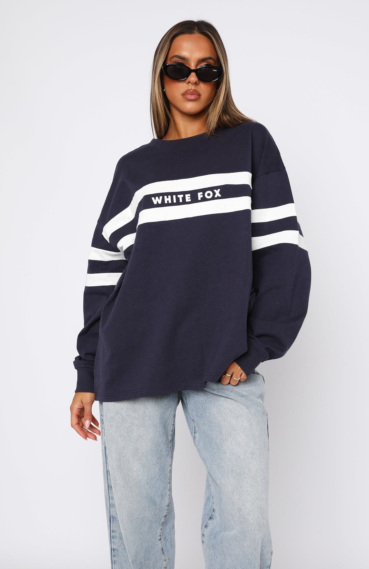 Ultimate Comfort: You're My Inspiration Premium Long Sleeve Tee Navy