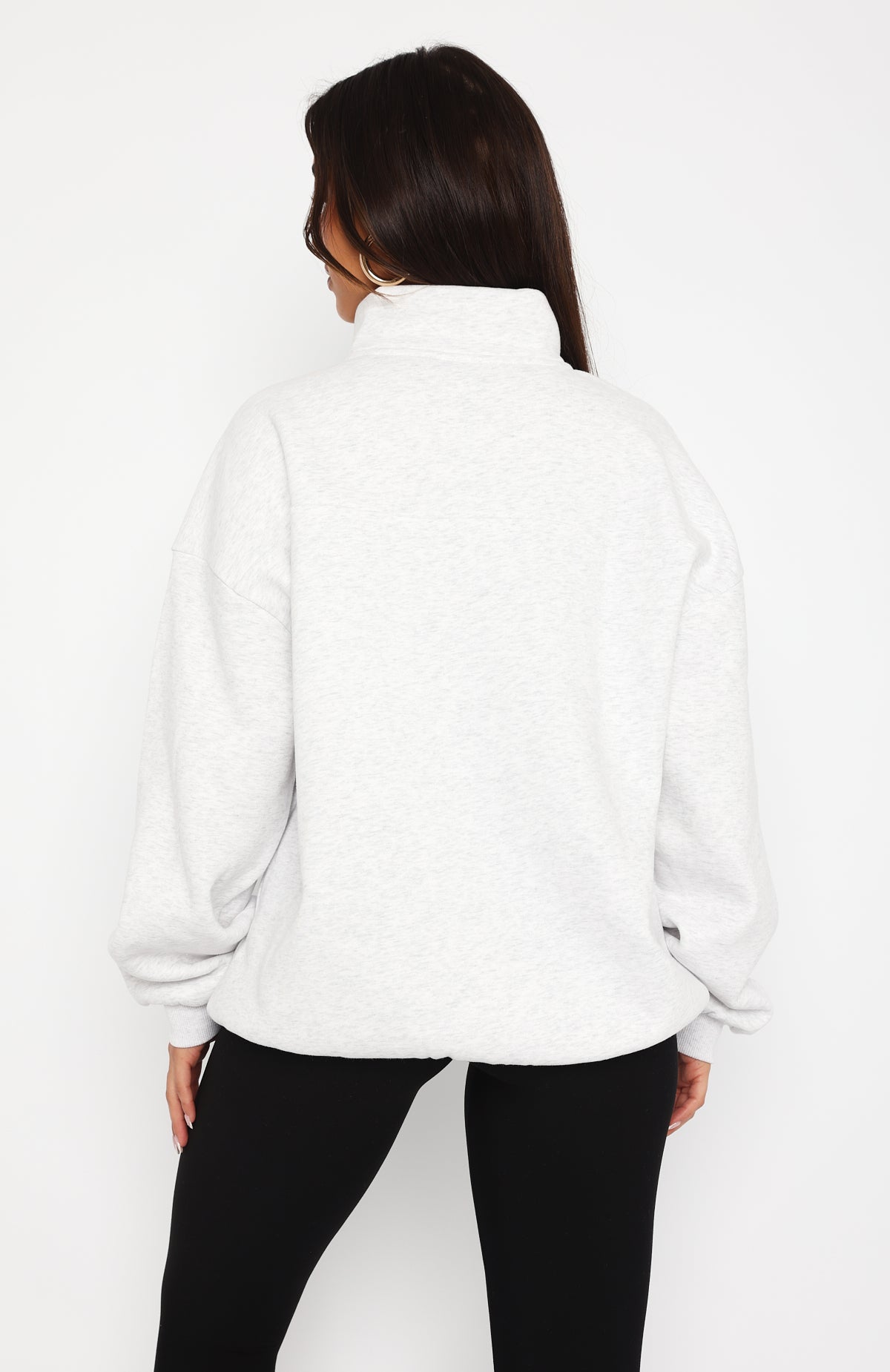 Ultimate Grey Marle Zip Front Sweater - Premium Comfort & Style