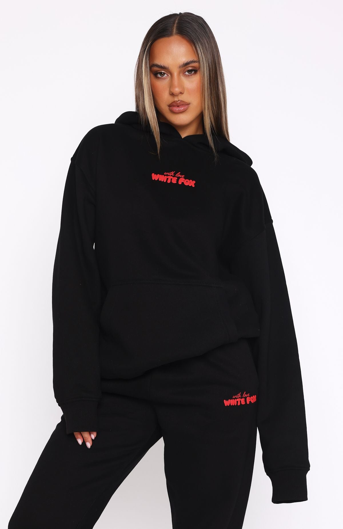 Premium With Love Oversized Hoodie - Ultimate Comfort in Black