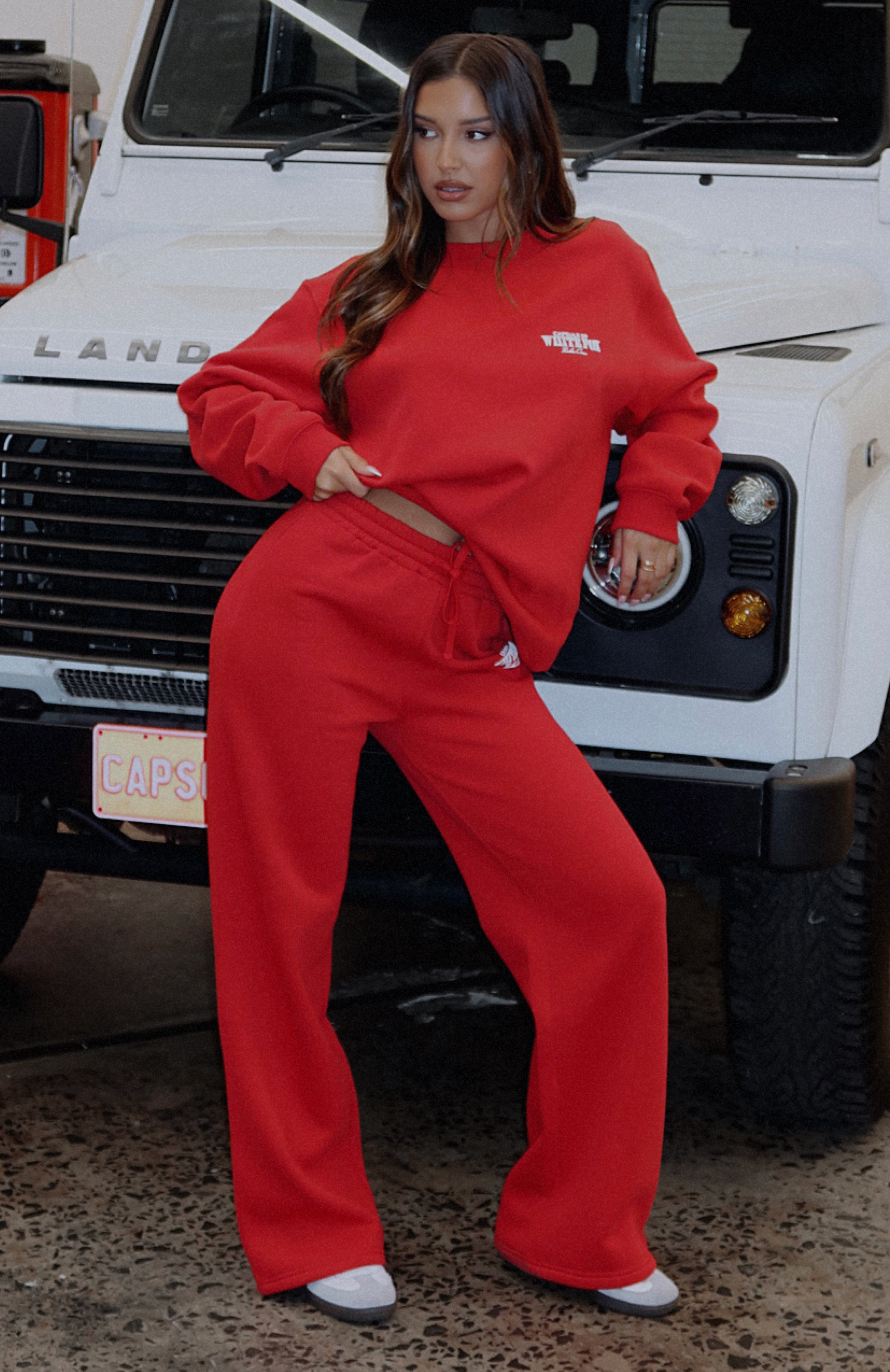 Premium Capsule 9 Rodeo Crew Wide Leg Sweatpants - Ultimate Red