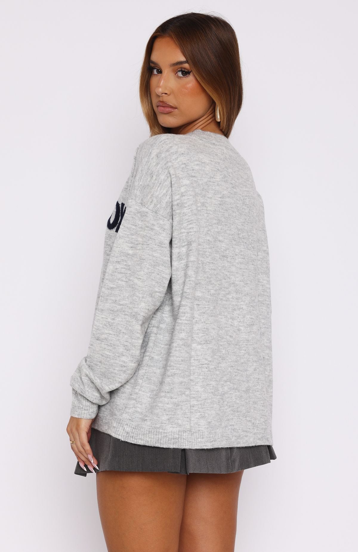 Ultimate Set Me Free Premium Knit Sweater - Grey Marle