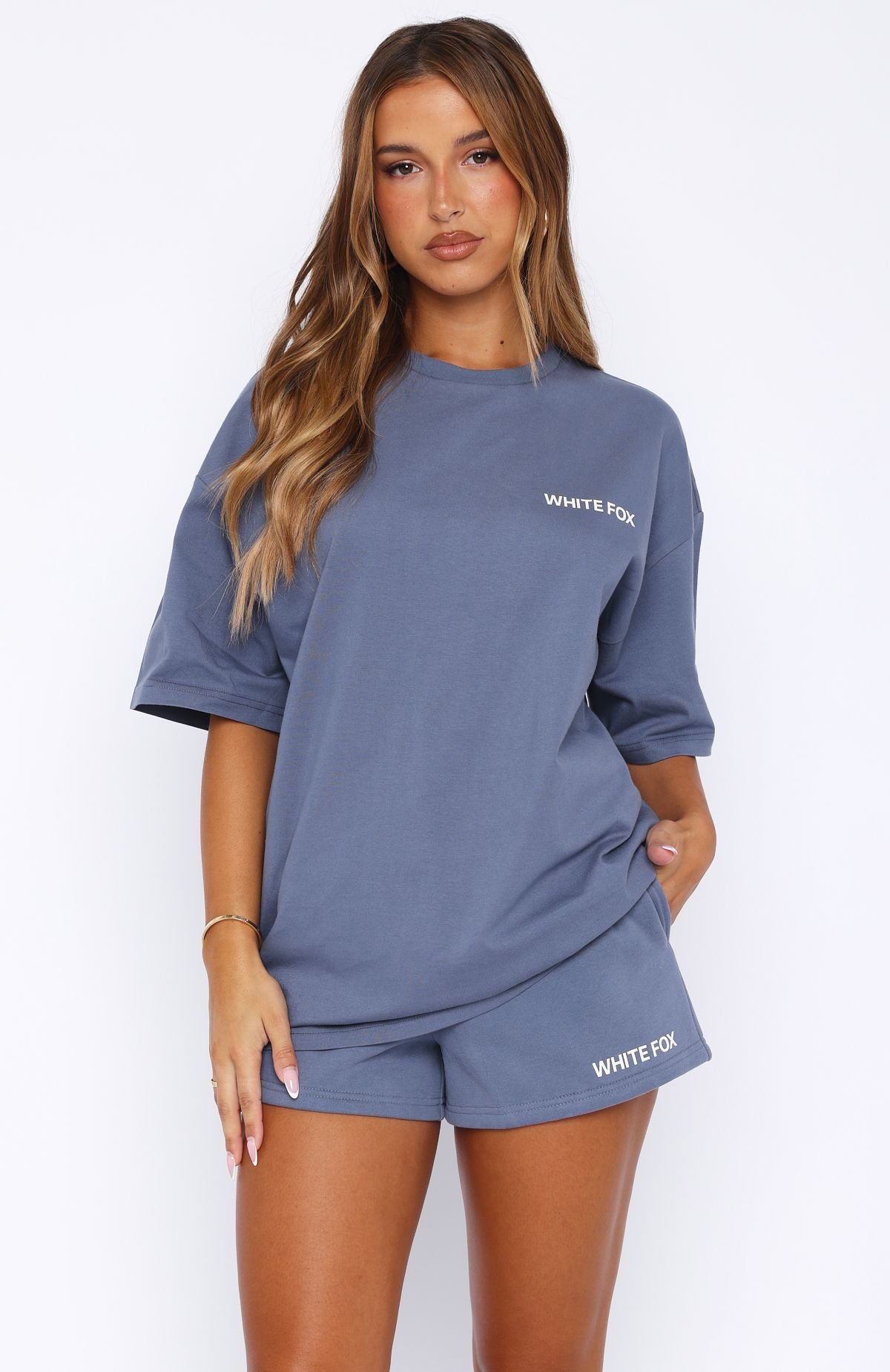 Premium Core Classic Oversized Tee - Ocean Blue