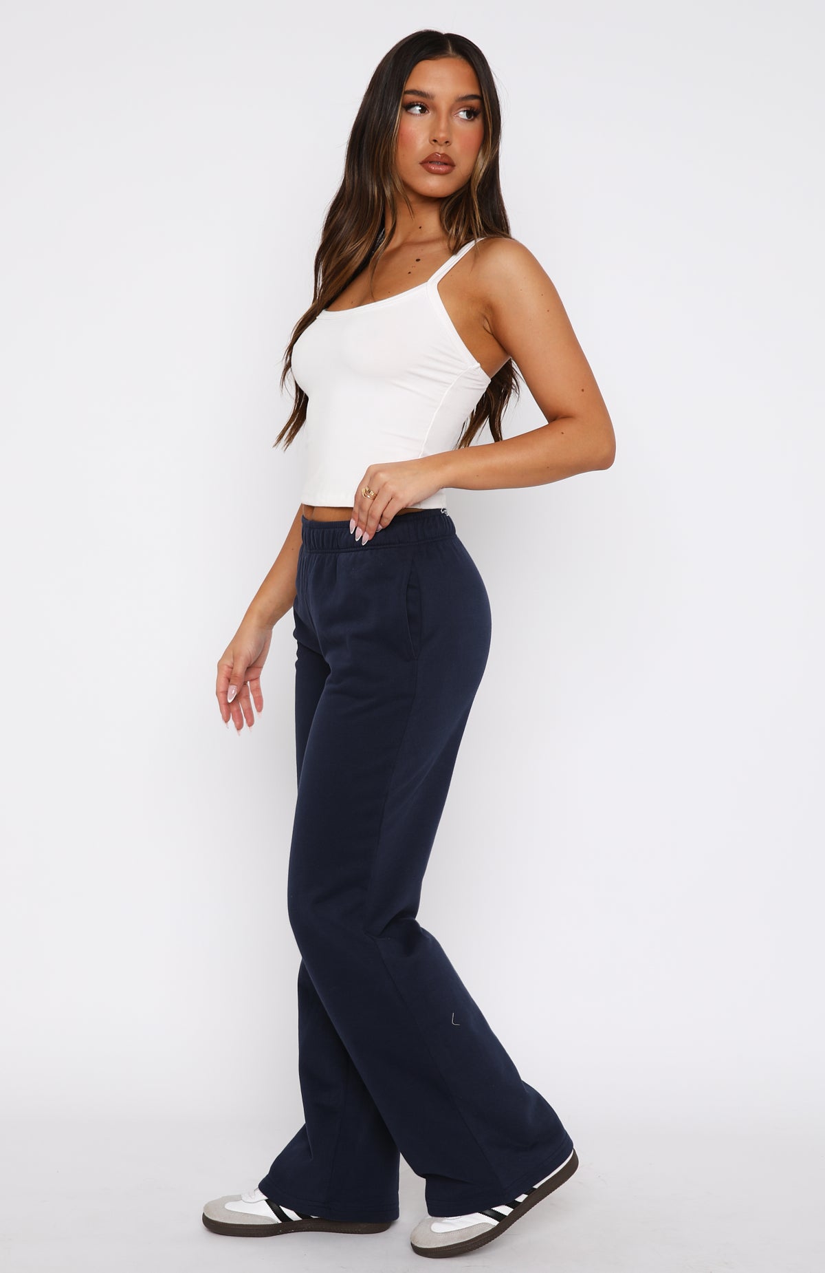 Ultimate Comfort Wide Leg Sweatpants - Navy