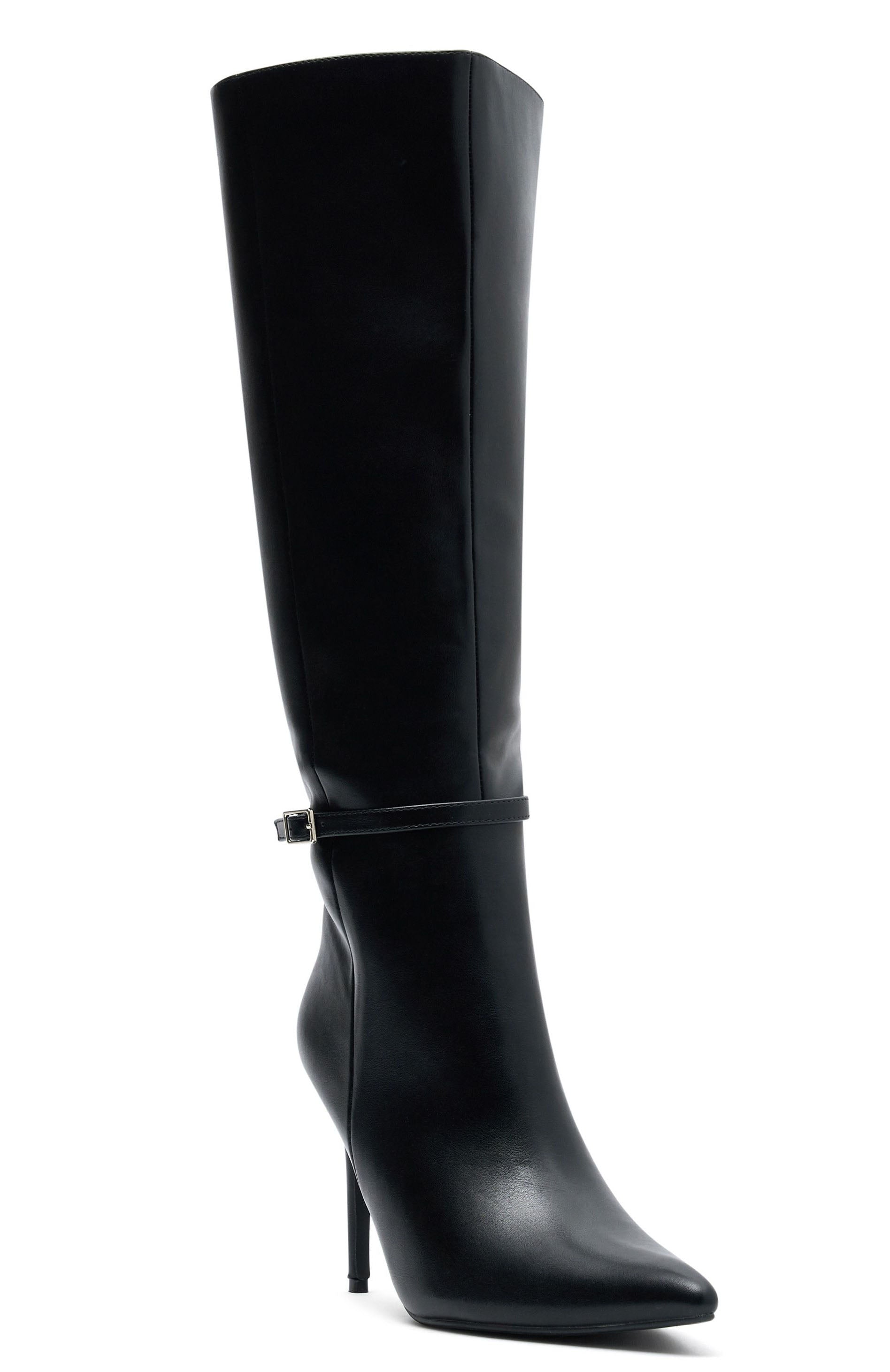 Ultimate Night Out: Premium Black Knee-High Stiletto Boots