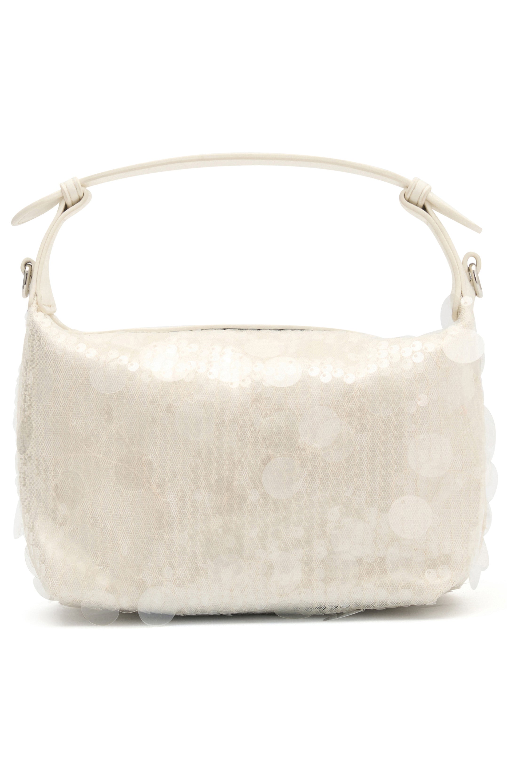 Eliana Premium Shine Top Handle Bag - White