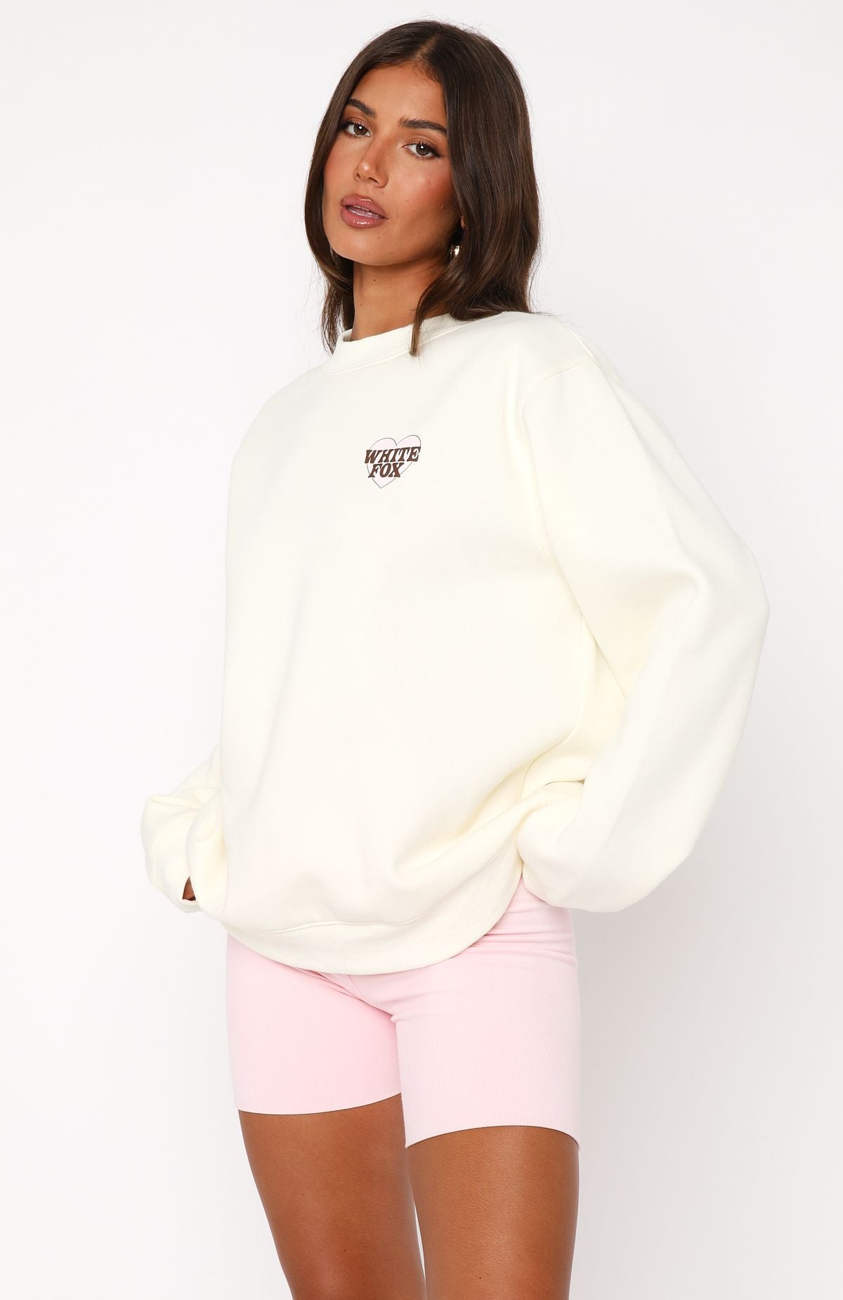 Premium Want You For Life Oversized Sweater Cream - Ultimate Comfort