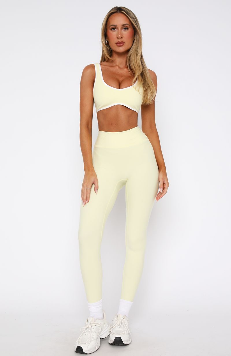 Ultimate Go Getter High Waisted Leggings - Lemon