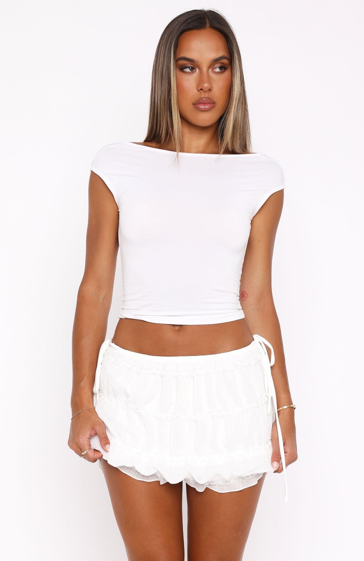 Premium White Mini Skirt - Ultimate Summer Style